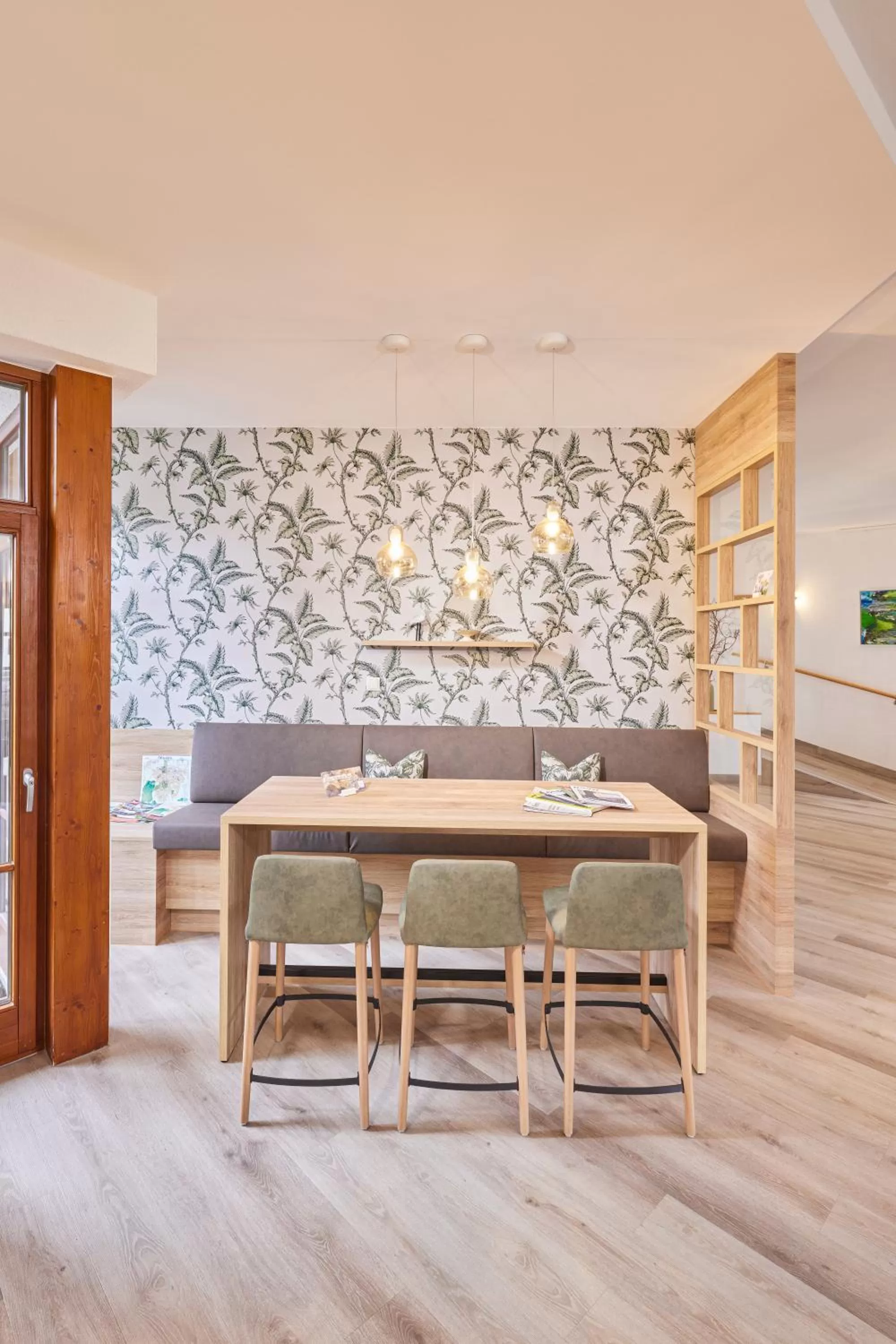 Lobby or reception, Dining Area in Hotel Garni Gästehaus am Mühlbach