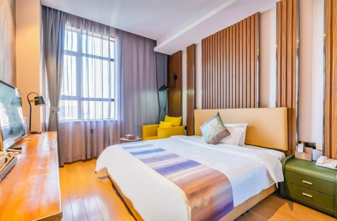 Bedroom in Guangzhou Nuomo International Hotel-Canton Fair Free Shuttle Bus
