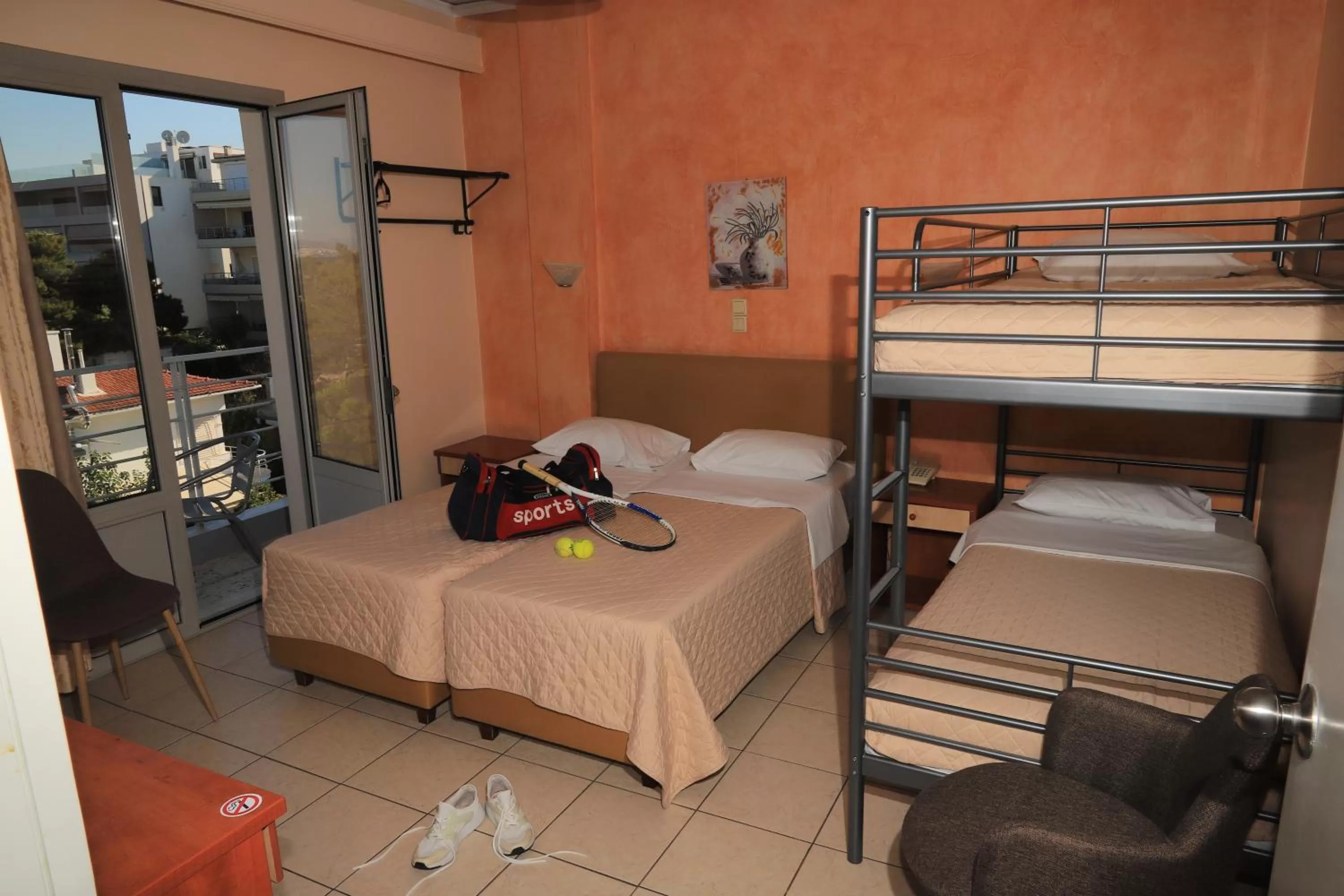 Bed in IKAROS Hotel ELLINIKO