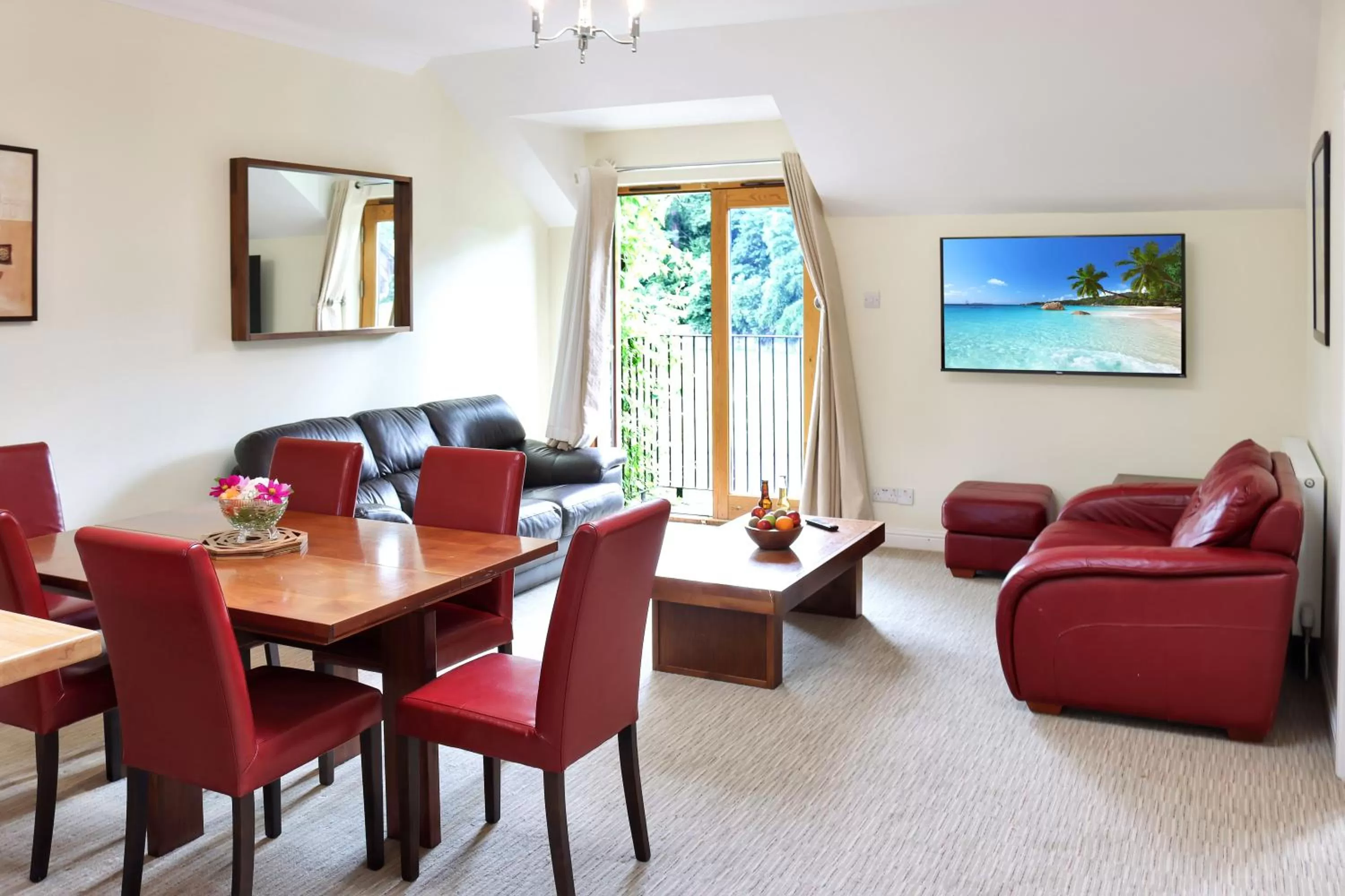 Communal lounge/ TV room in The Atholl Palace