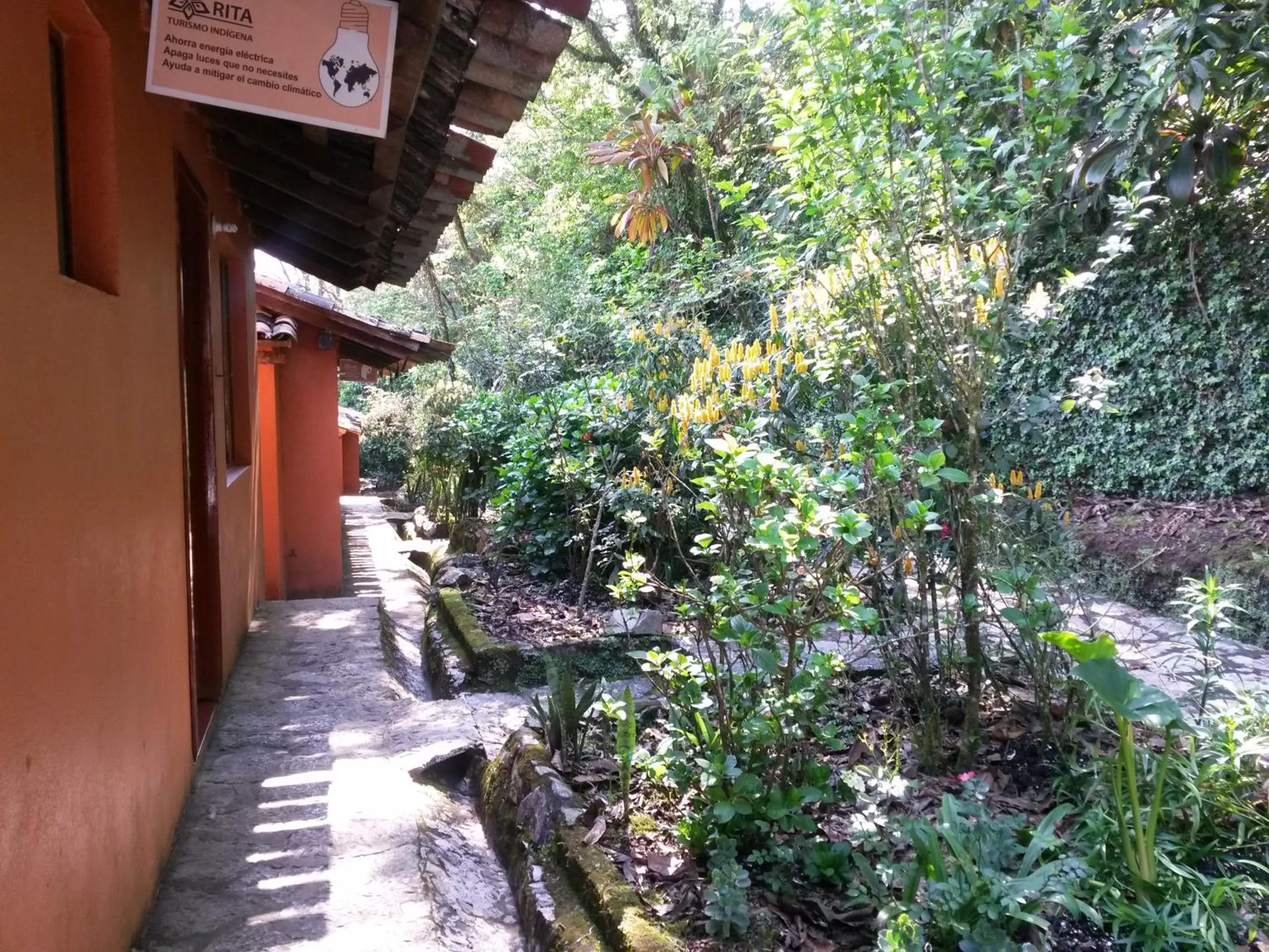 Garden view in Hotel Taselotzin