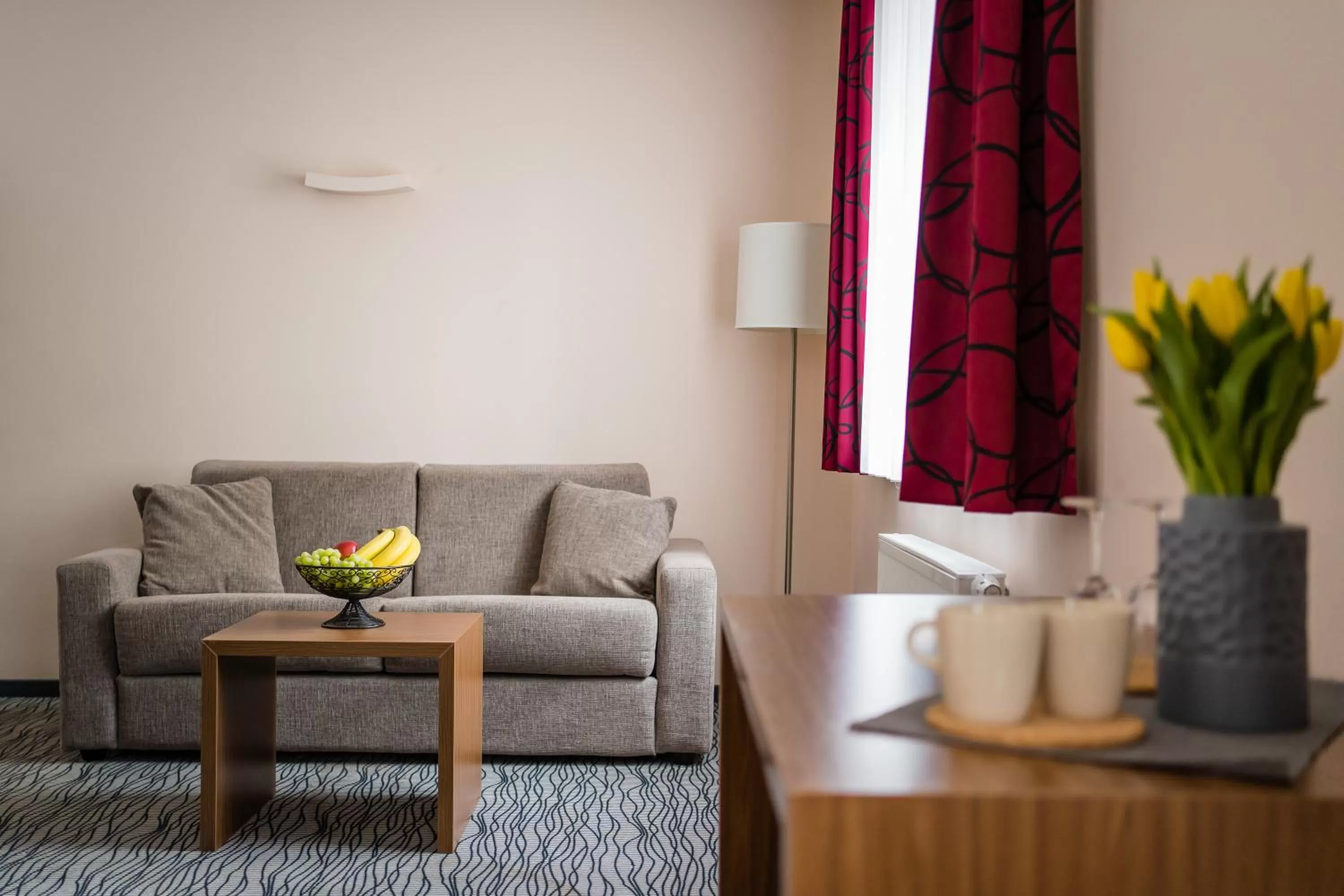 Seating Area in Point Hotel Apartments and Rooms