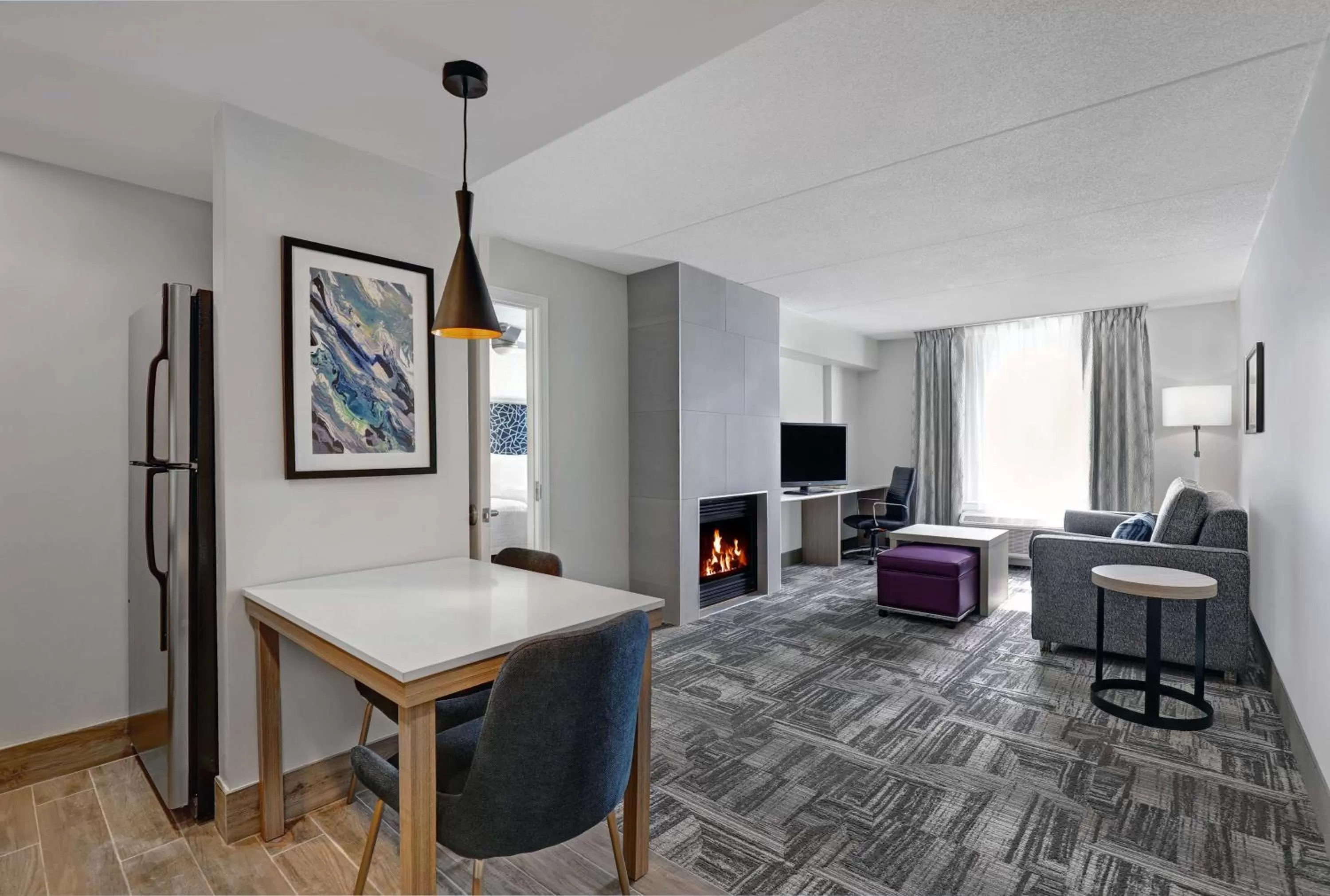 Living room in Homewood Suites by Hilton London Ontario