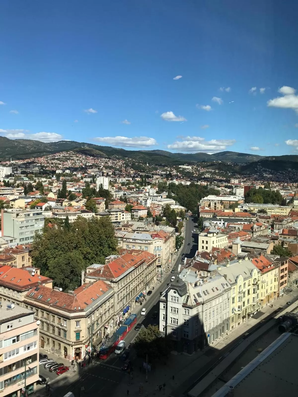City view in Swissotel Sarajevo