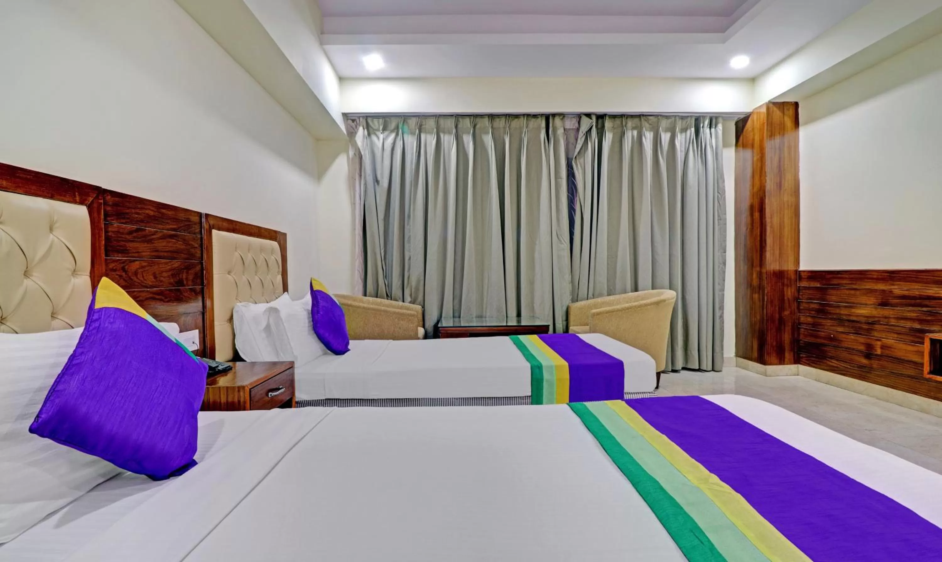 Bed in Treebo Premium Pearl Avenue Banquets And Lawn