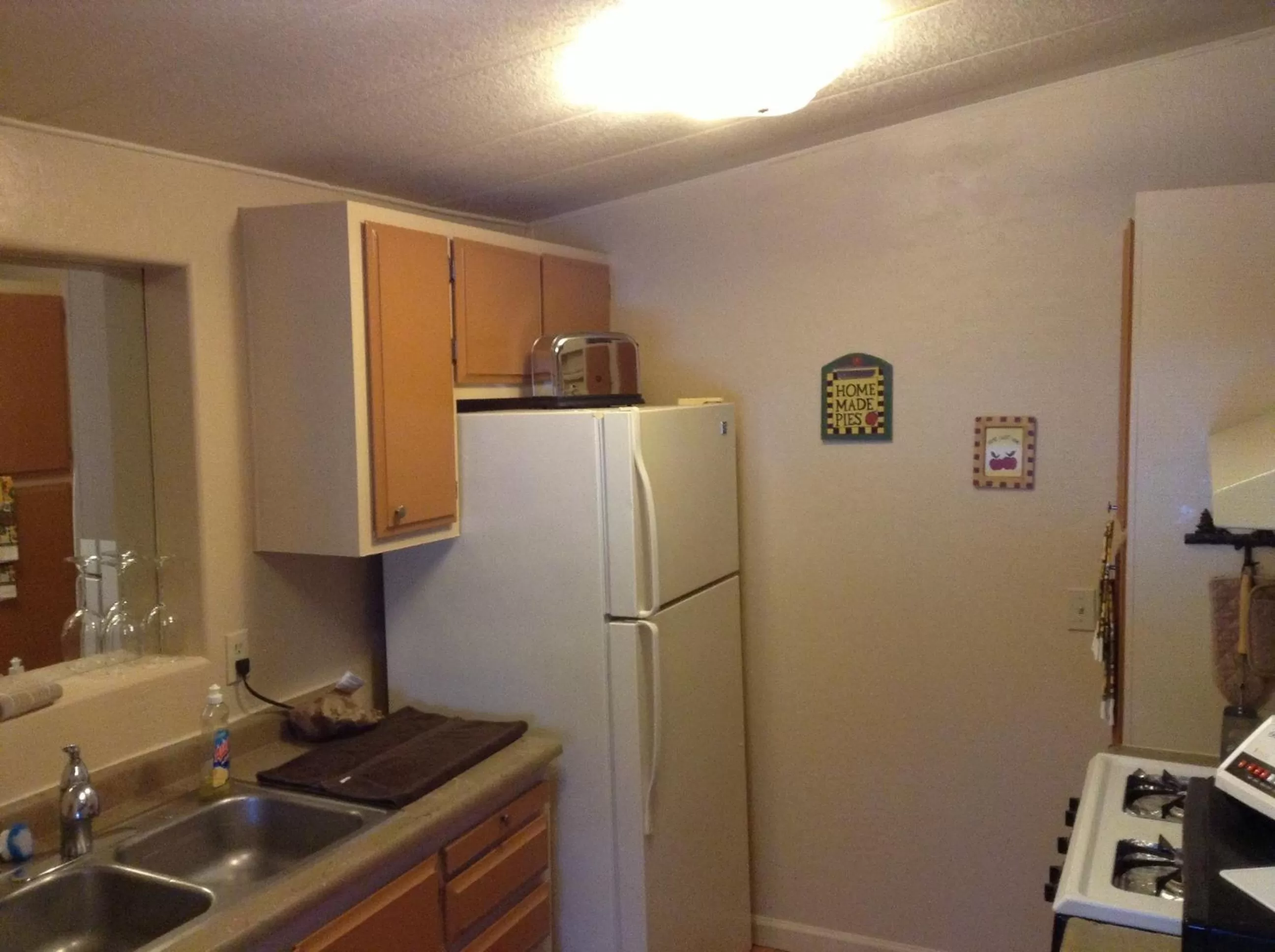 Kitchen or kitchenette in Rainbows End Fishing Resort