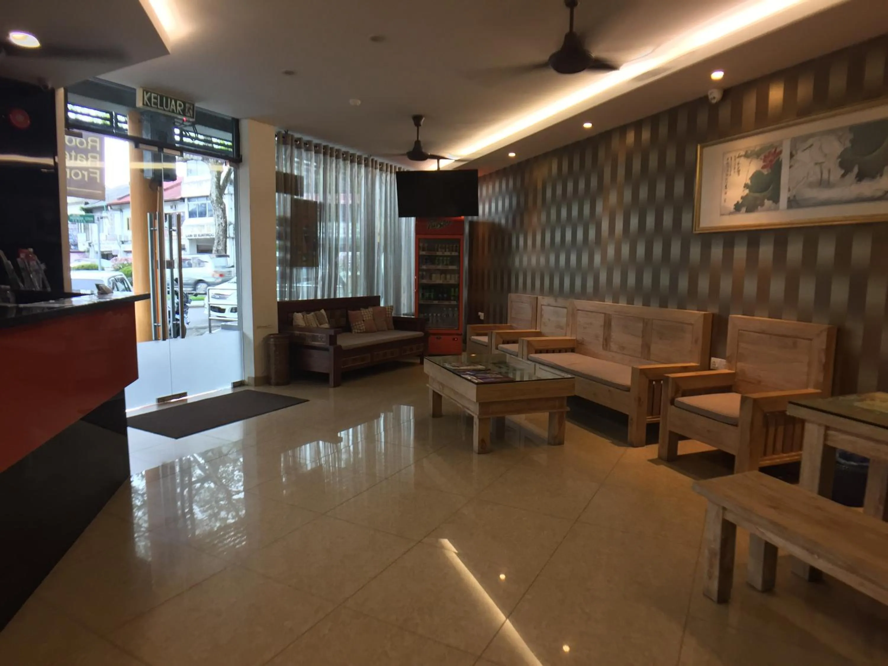 Seating area in Padungan Hotel