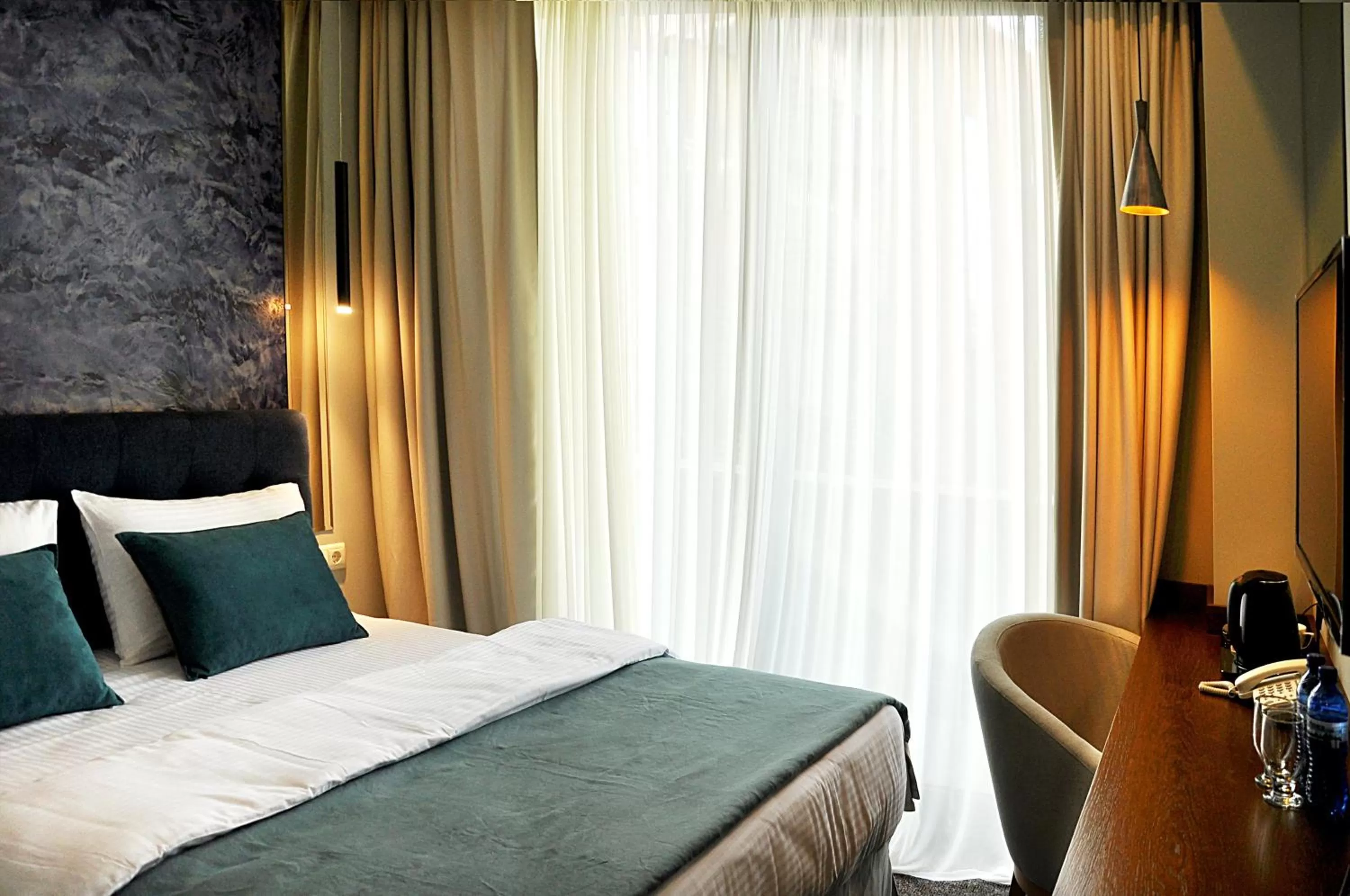 Bedroom, Bed in River View Hotel Tbilisi