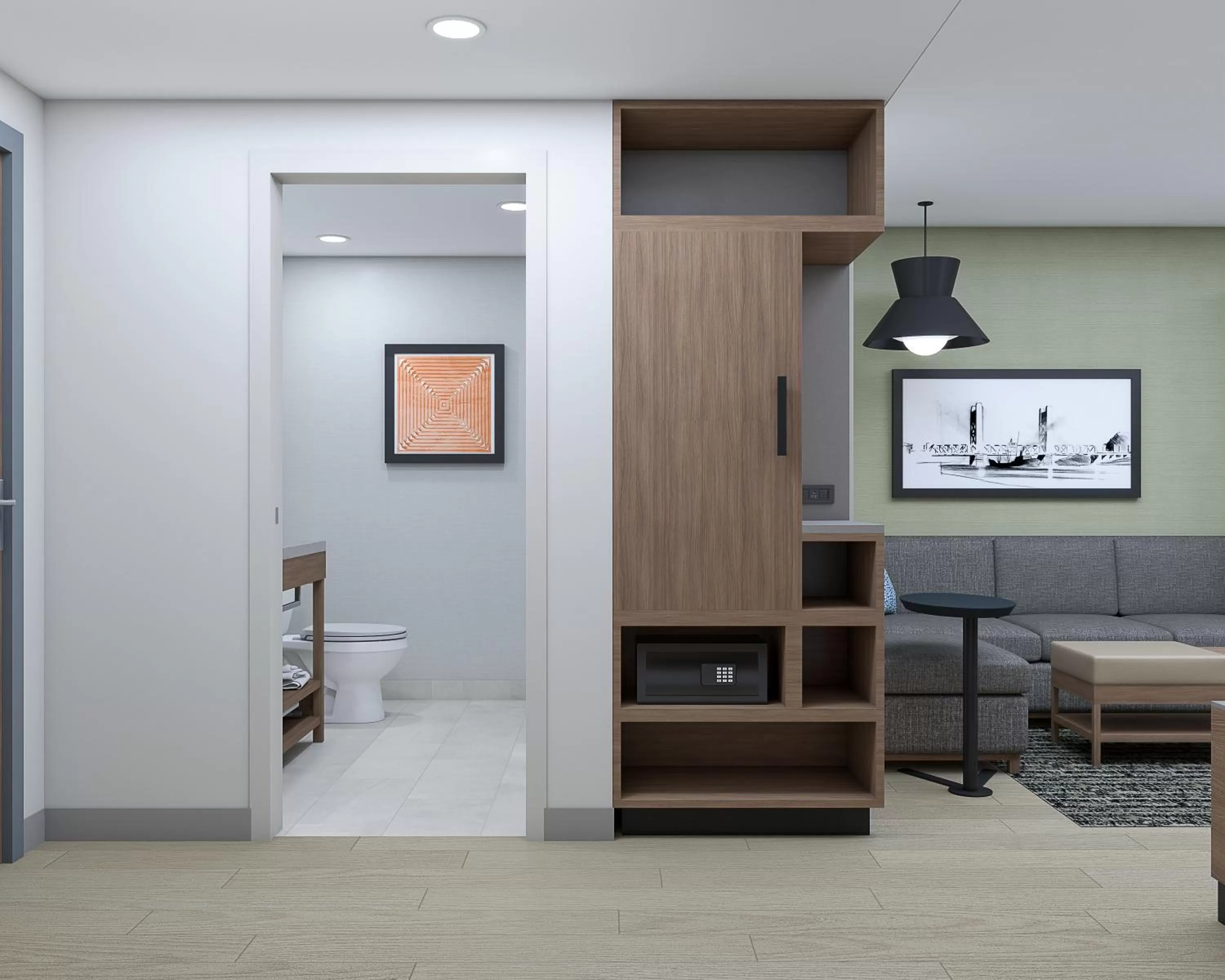 Seating area in Hyatt Place Sacramento International Airport