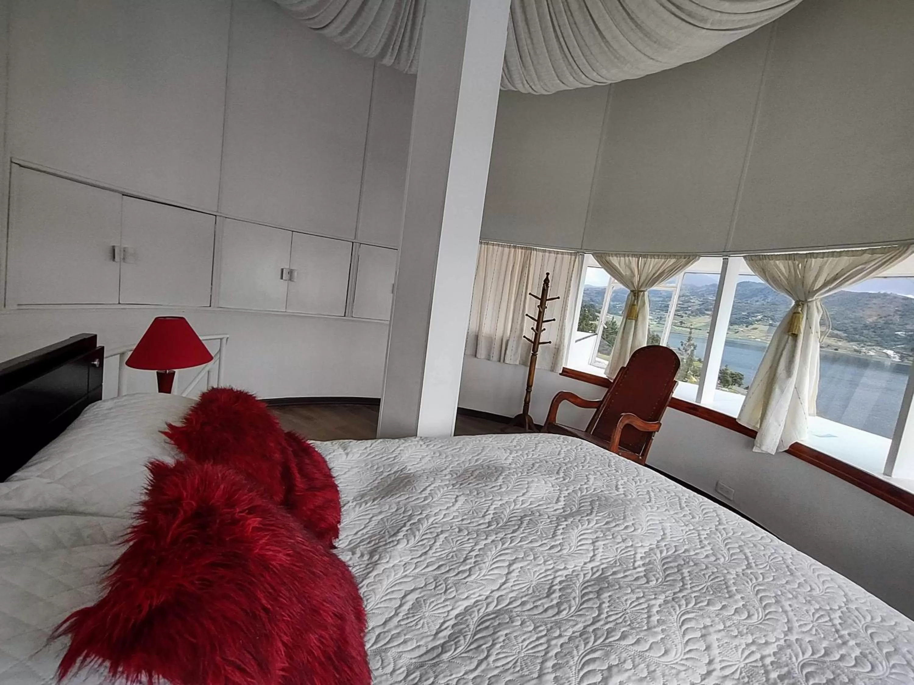 Bedroom, Bed in Refugio Génesis habitaciones Lago de Tota