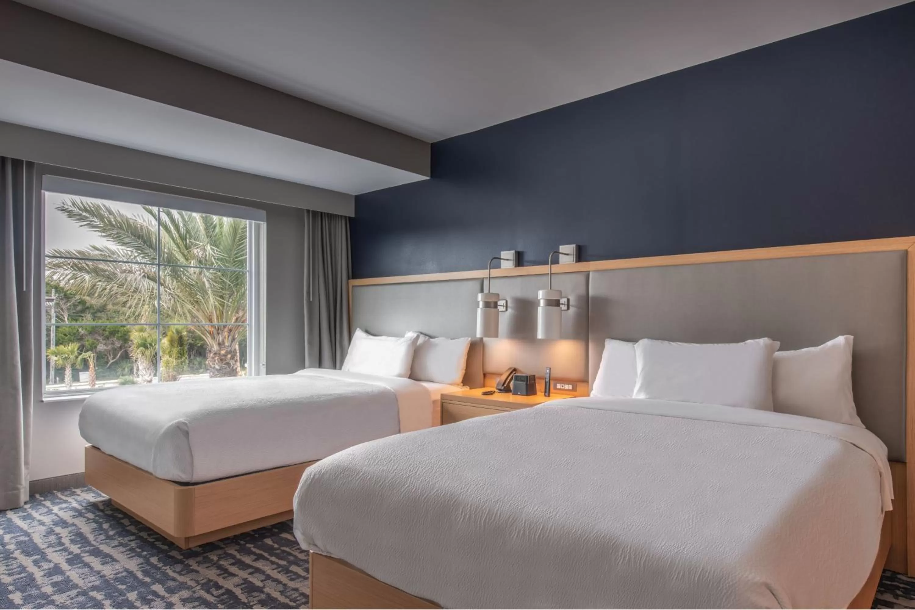 Bedroom, Bed in Residence Inn by Marriott Jekyll Island