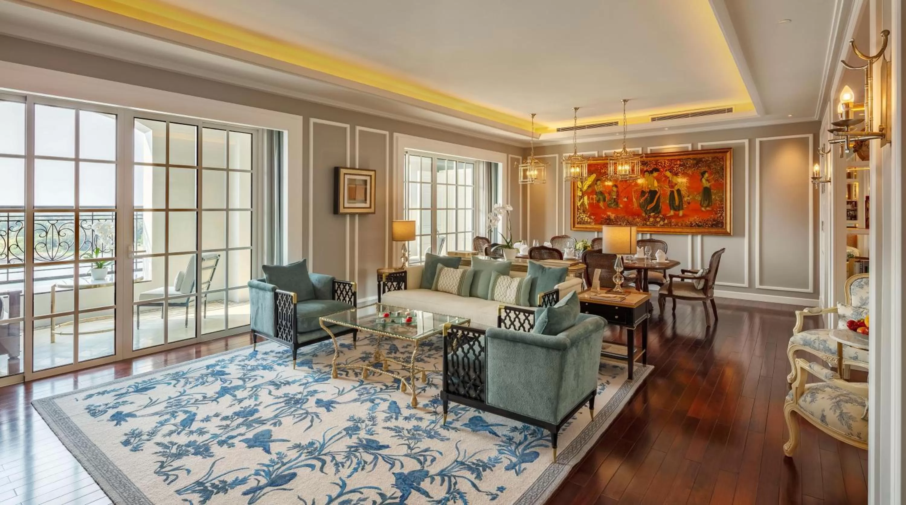 Living room in Mia Saigon – Luxury Boutique Hotel