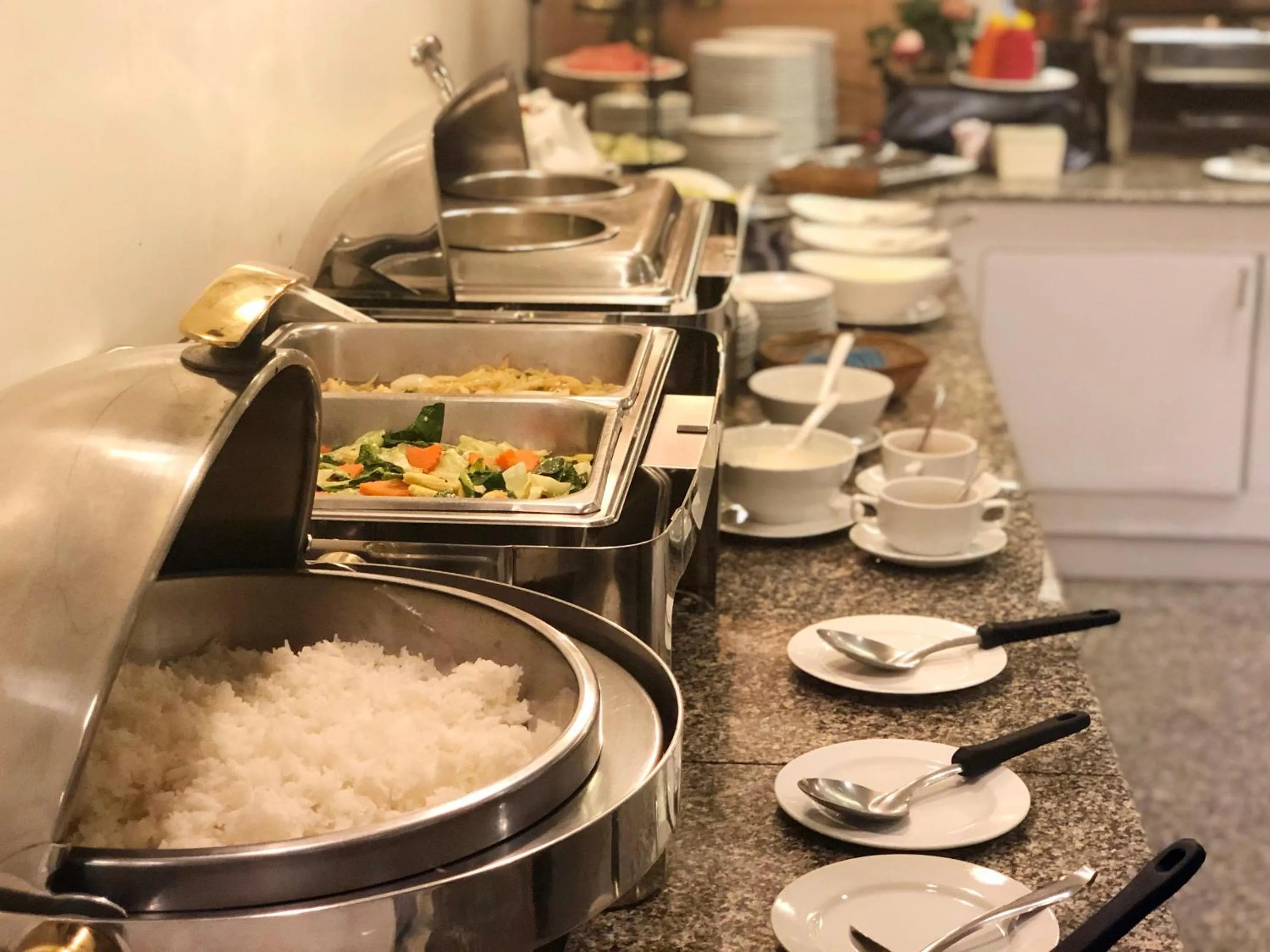 Continental breakfast in Ten Stars Hotel