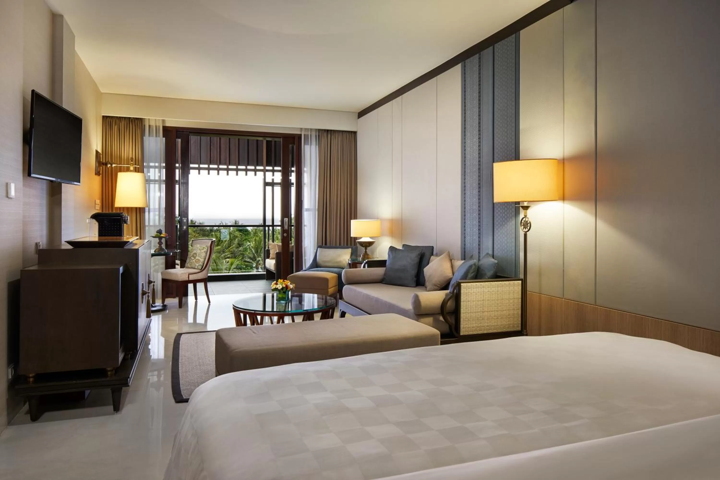 Communal lounge/ TV room, Bed in The Anvaya Beach Resort Bali