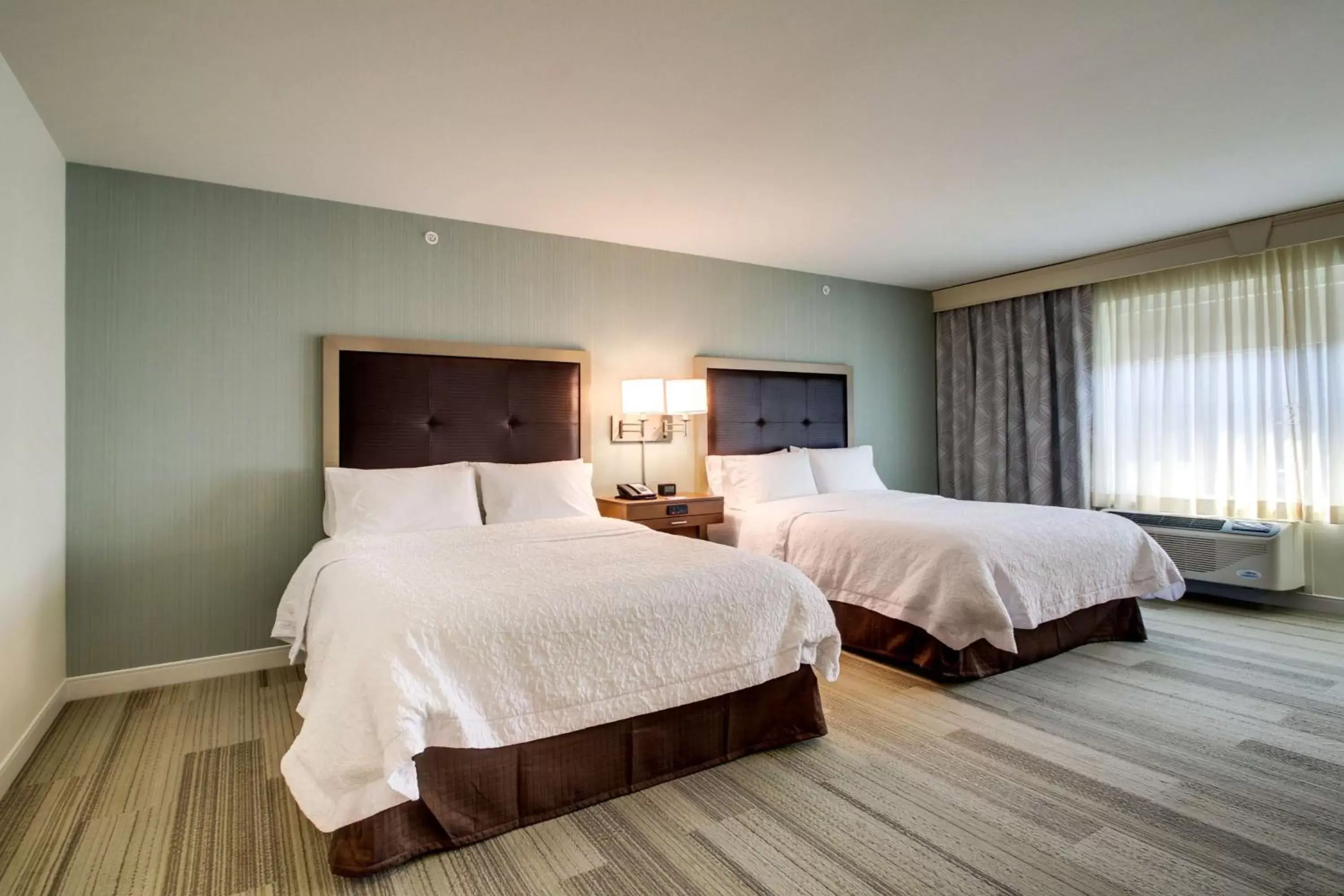 Queen Room with Two Queen Beds and Roll-In Shower - Mobility and Hearing Access in Hampton Inn & Suites Milwaukee West Queen Room with Two Queen Beds and Roll-In Shower - Mobility and Hearing Access in Hampton Inn & Suites Milwaukee West