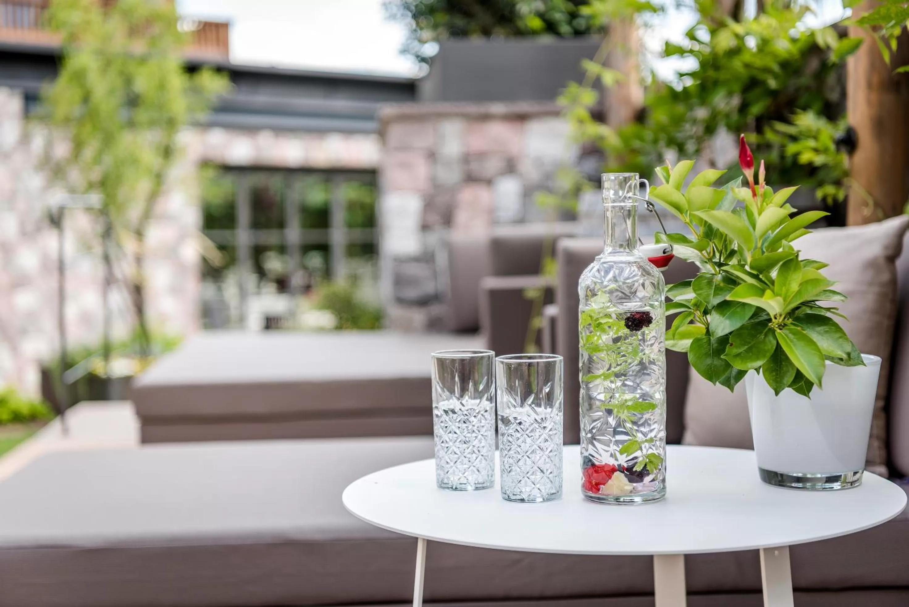 Patio in Hotel Ansitz Plantiz