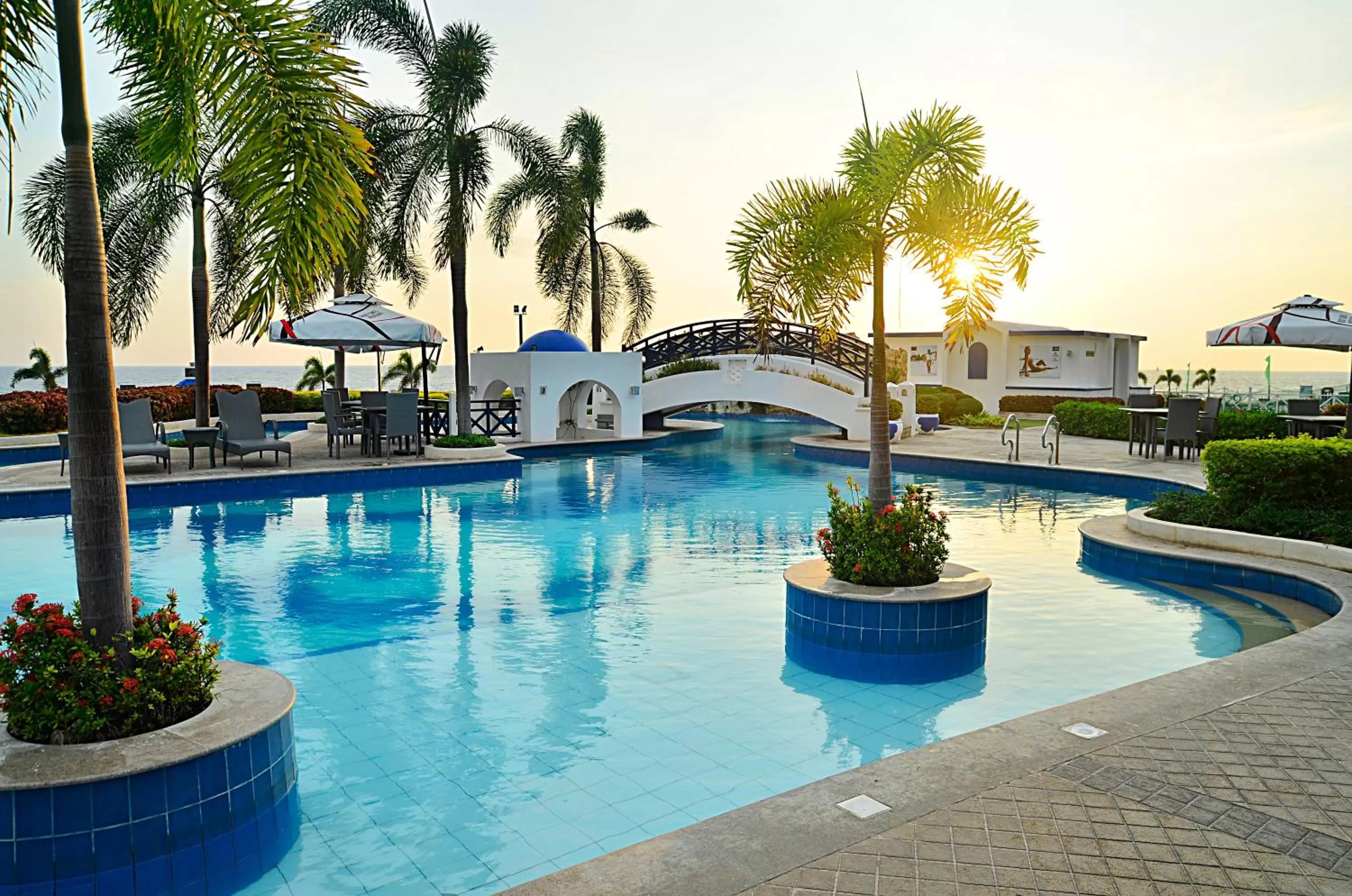 Swimming pool in Thunderbird Resorts - Poro Point