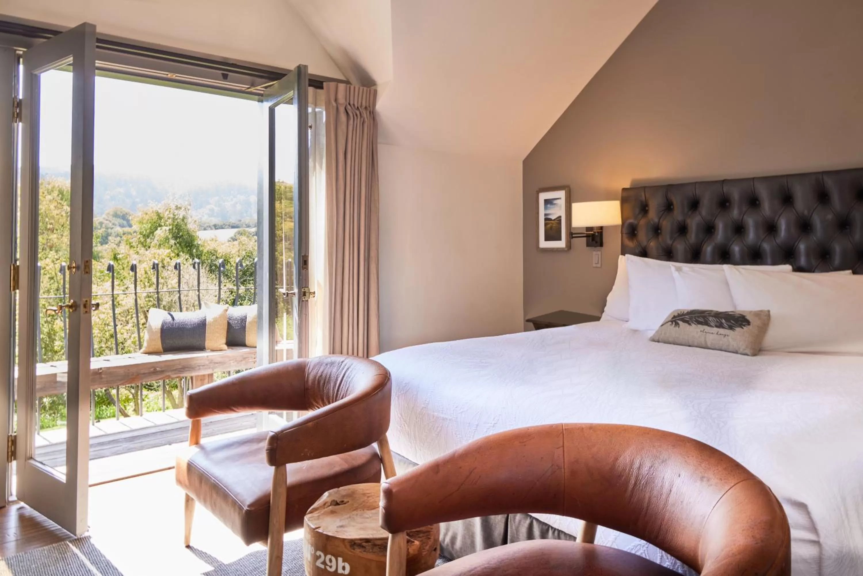 Bed in Olema House at Point Reyes