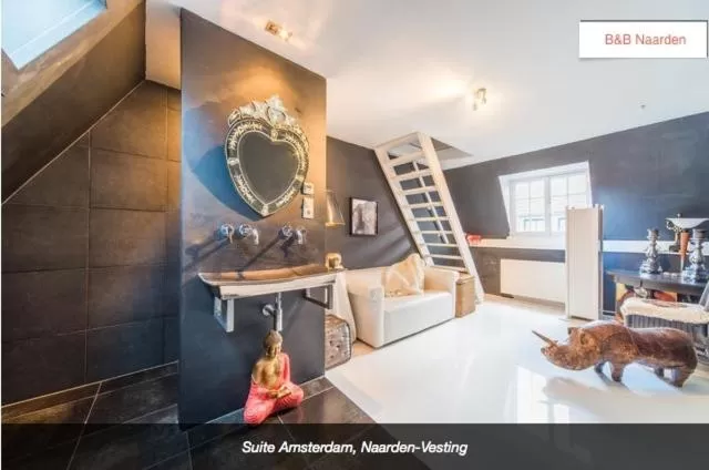 Living room in Design B&B Naarden Vesting