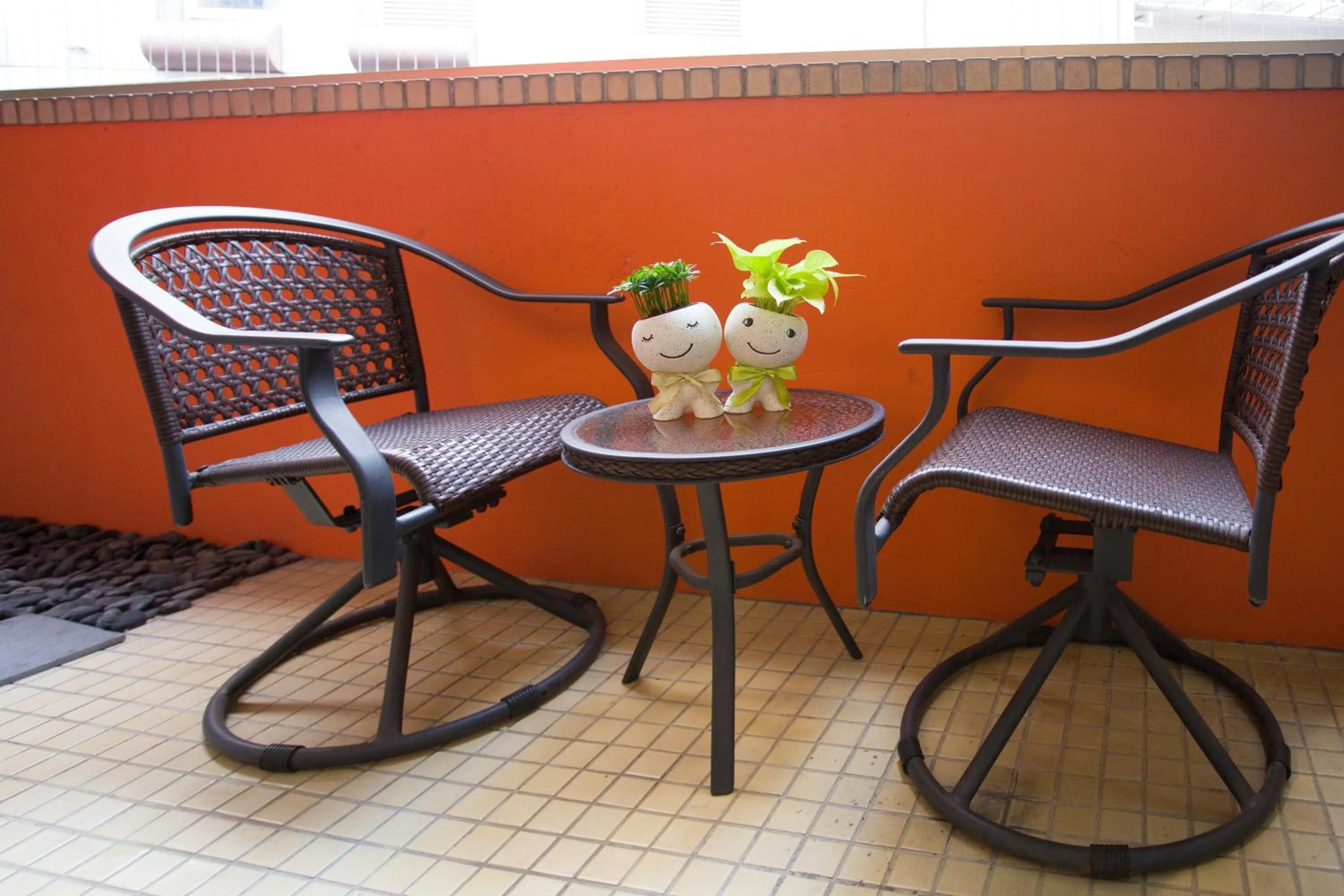 Decorative detail in Fun Inn Taipei Hostel