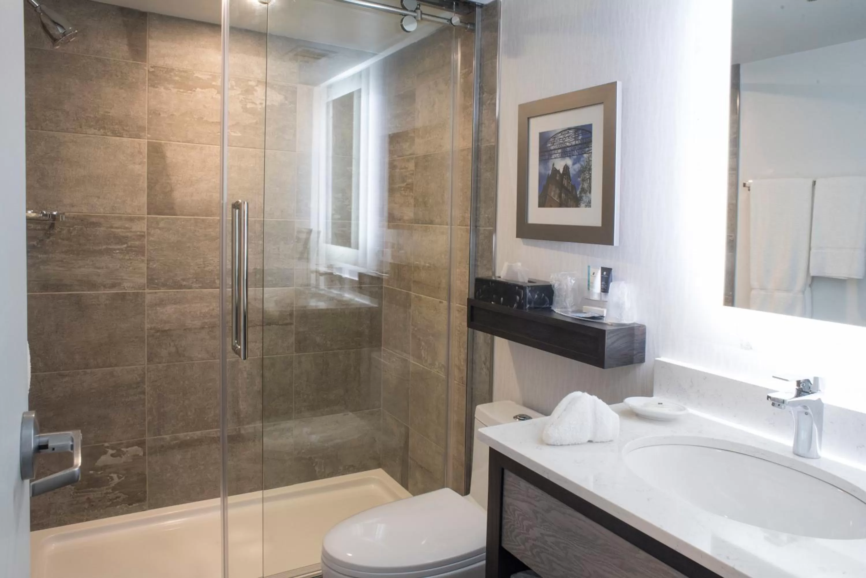 Bathroom in Crowne Plaza Fredericton Lord Beaverbrook by IHG