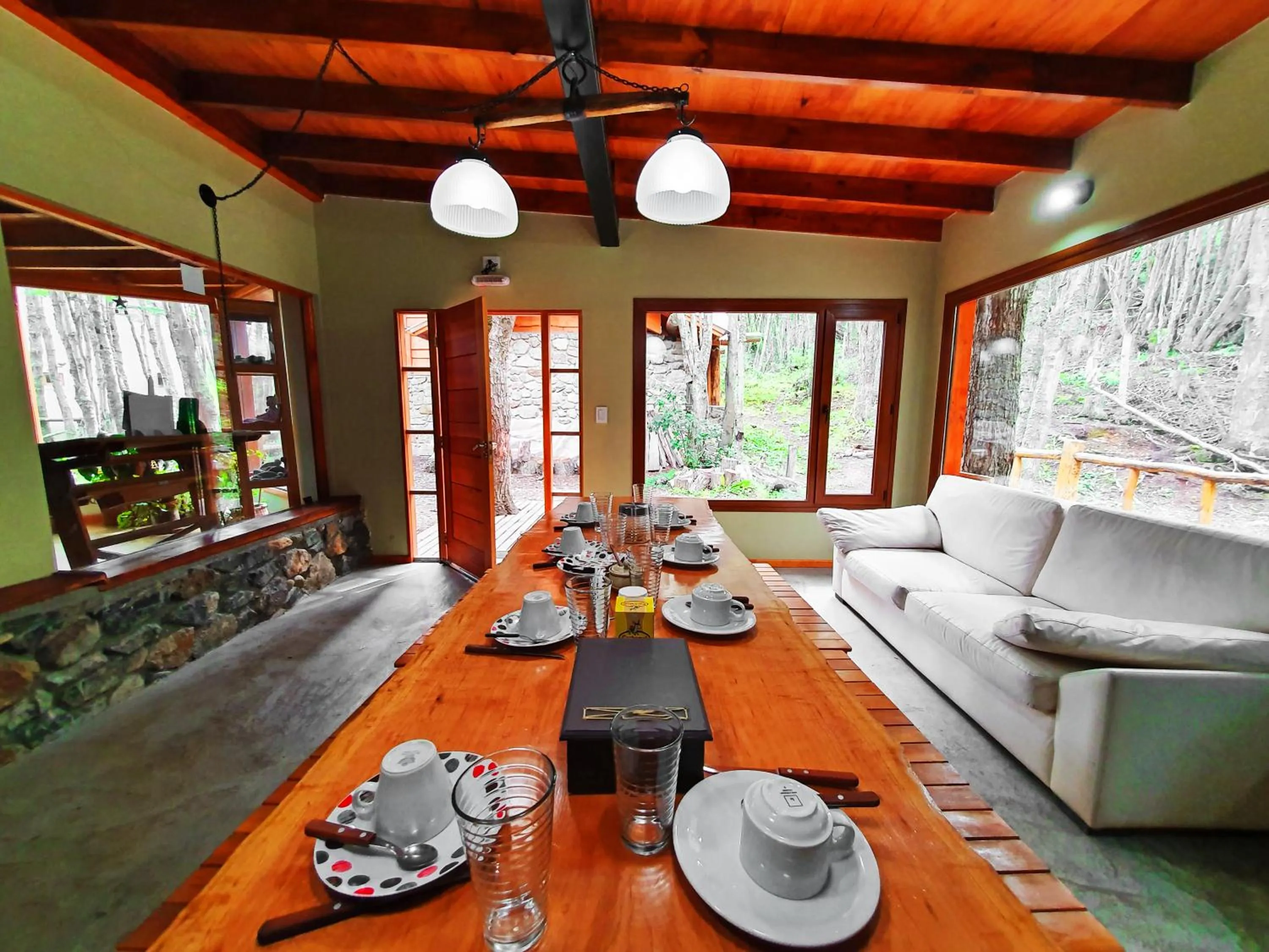 Seating area in Patagonia Villa Lodge