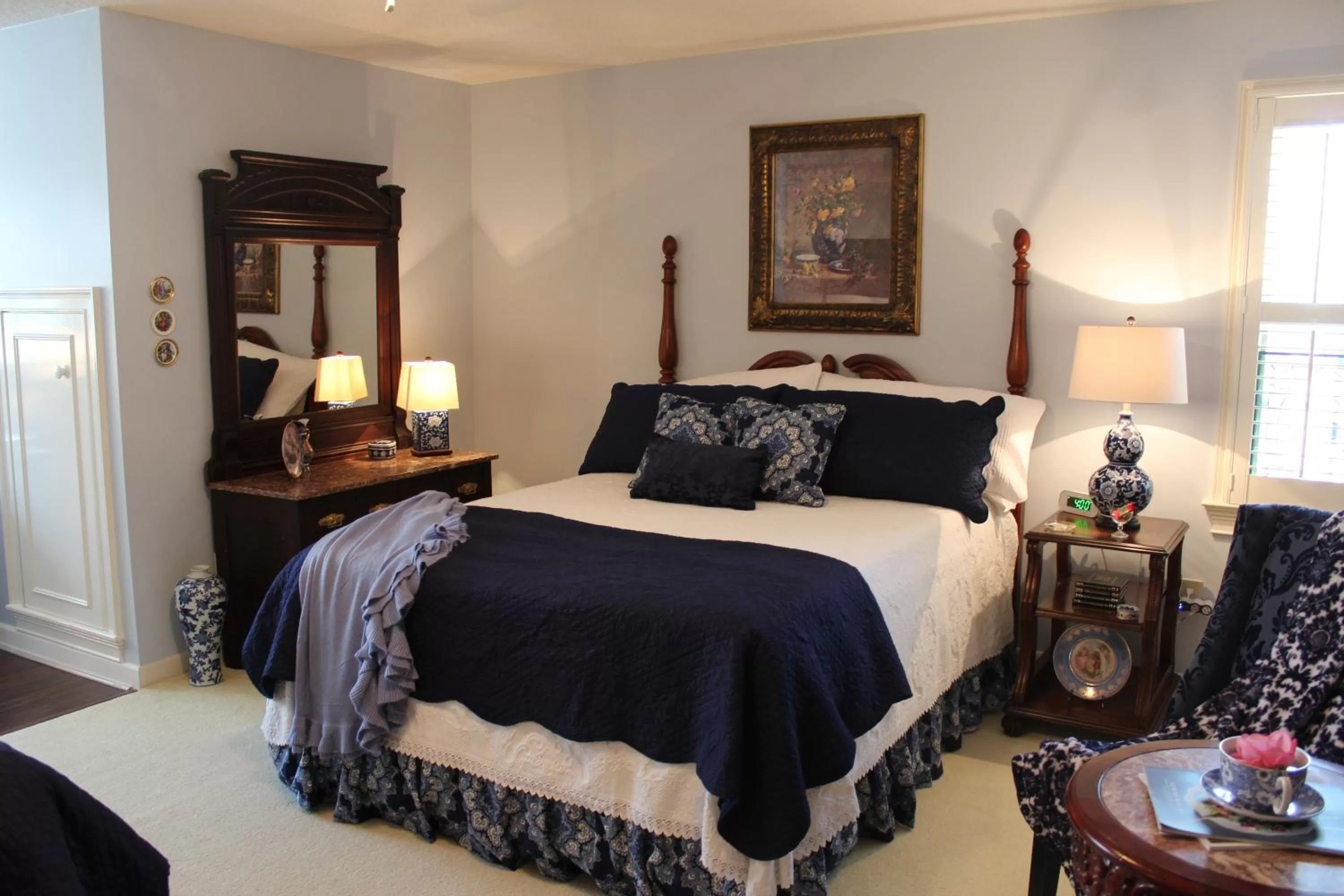 Bed in Caroline's Bed and Breakfast