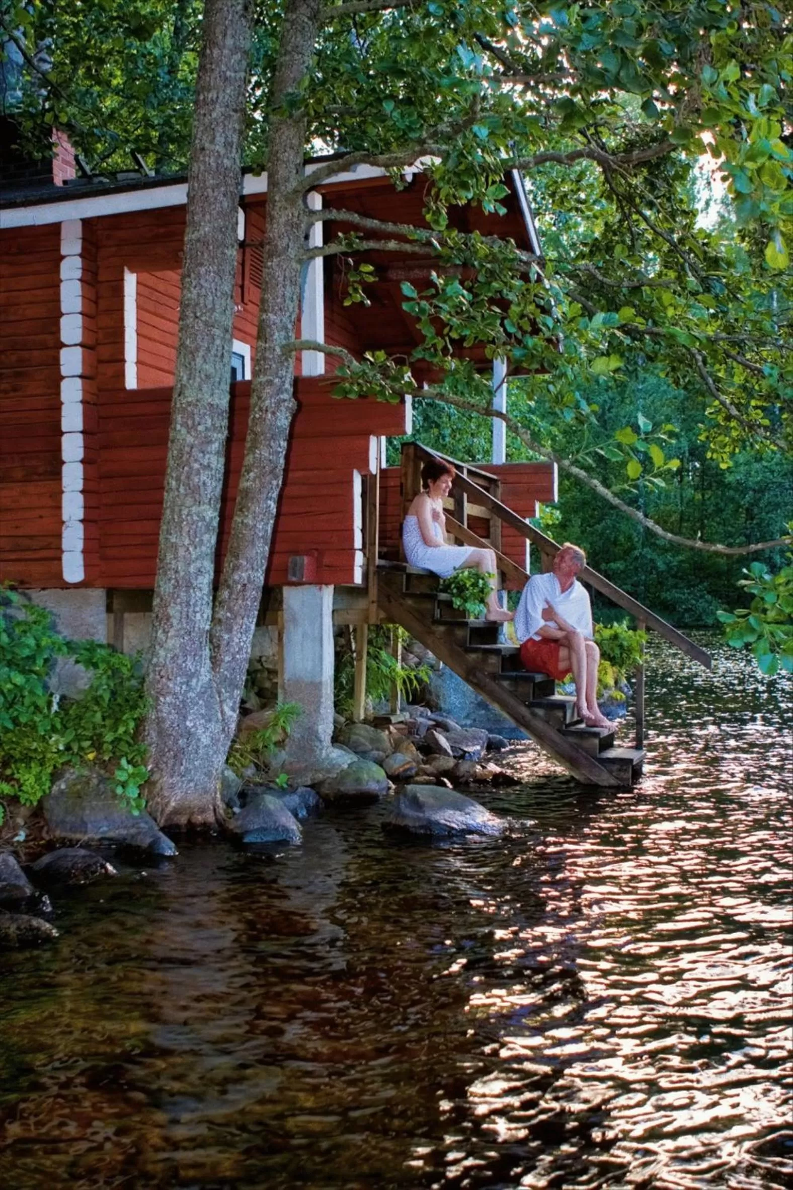 People in Sahanlahti Resort