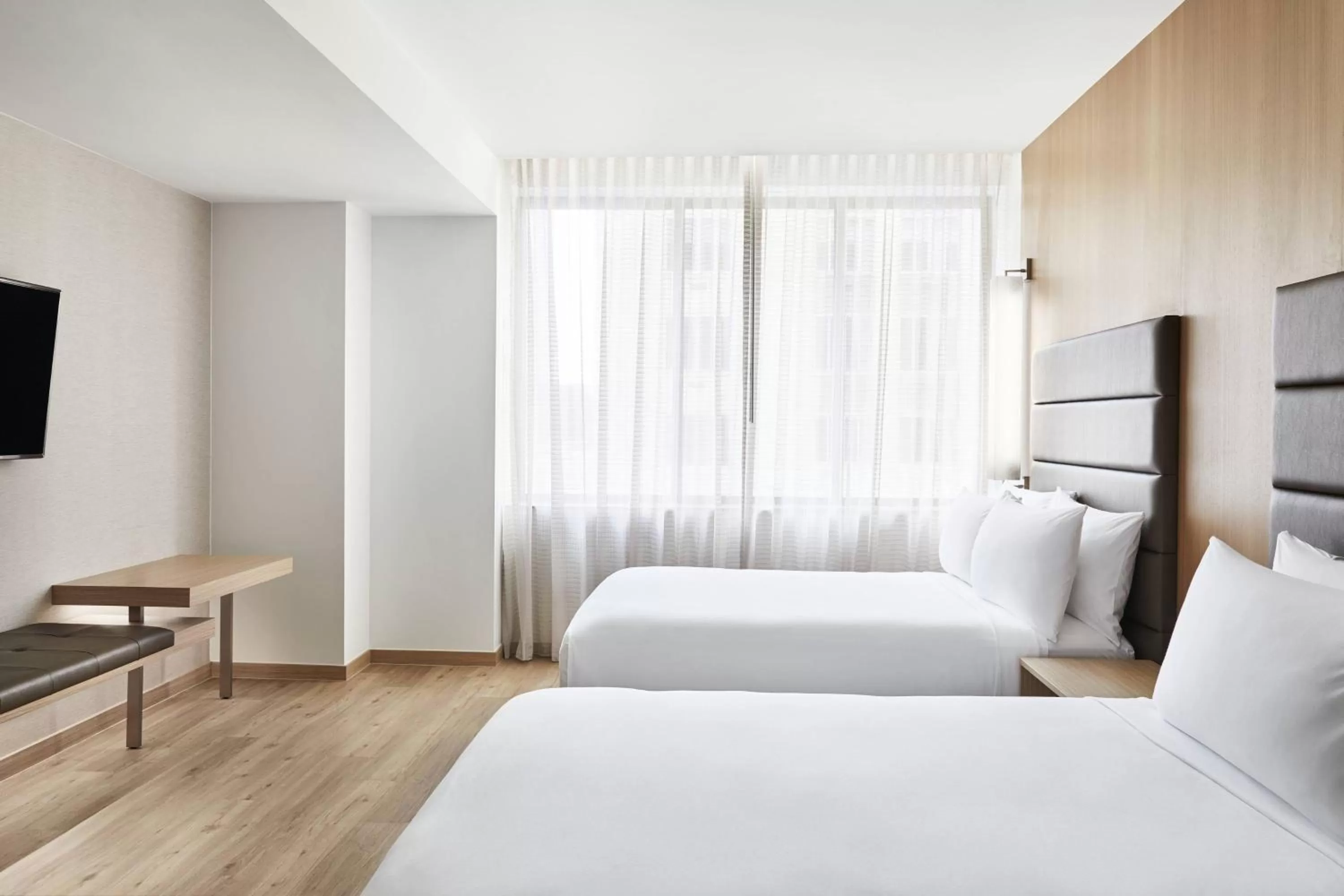 Photo of the whole room, Bed in AC Hotel Houston Downtown