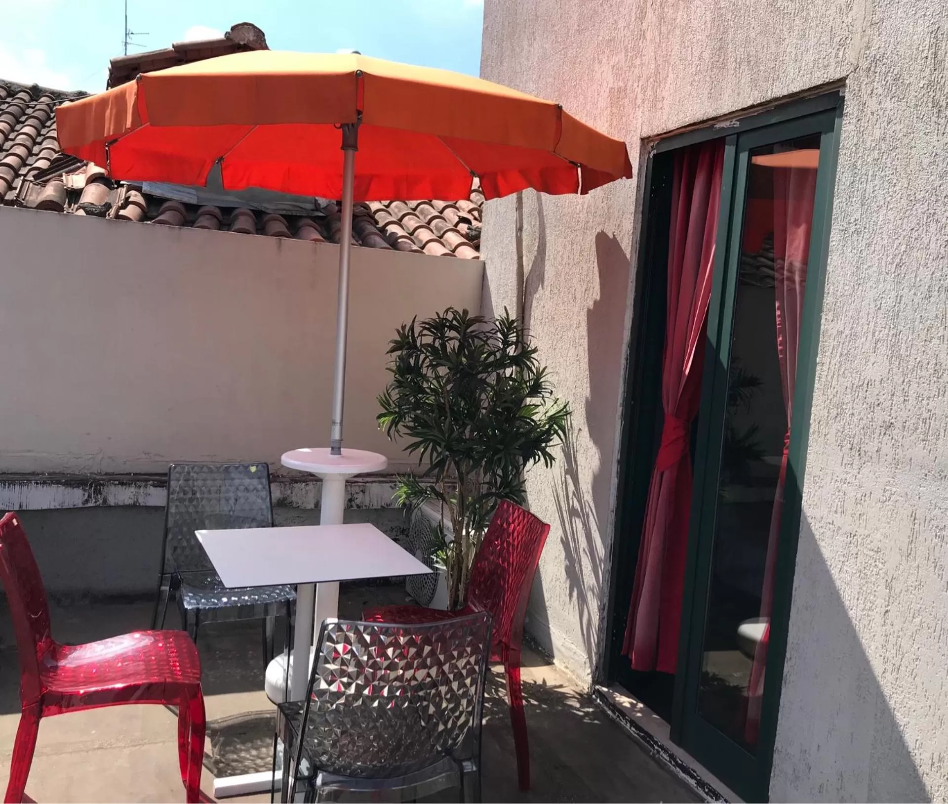 Balcony/Terrace in Hotel Rimini Tirana