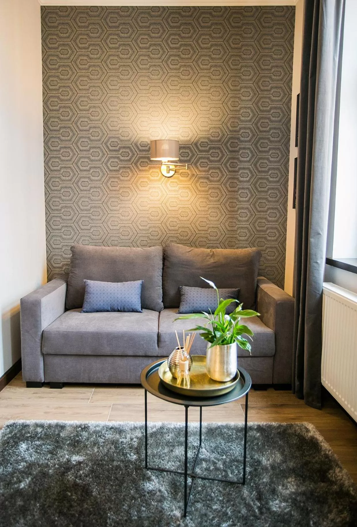 Living room, Seating Area in Chicago Vendégház