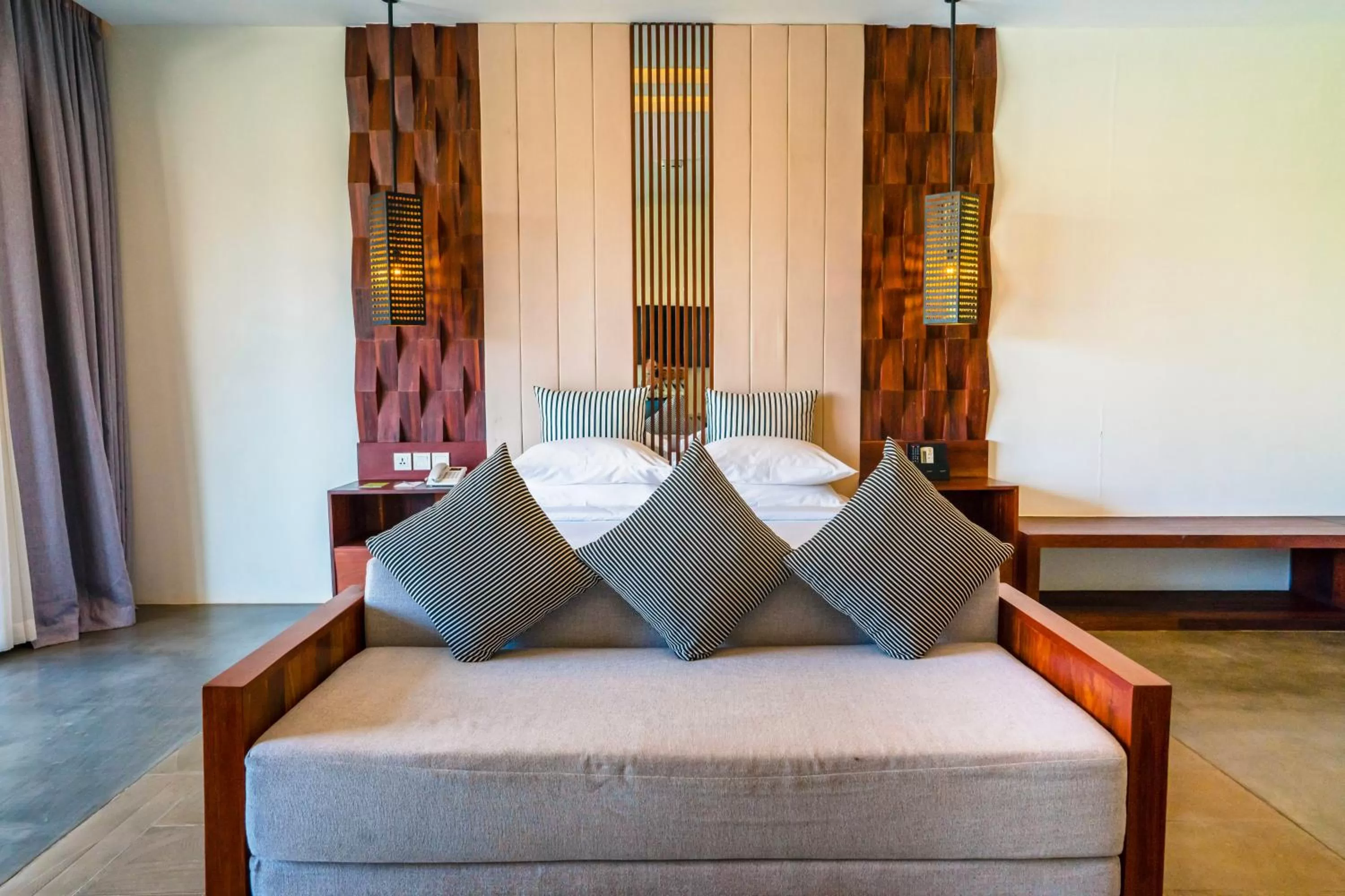 Seating area, Bed in The Villa by Metta