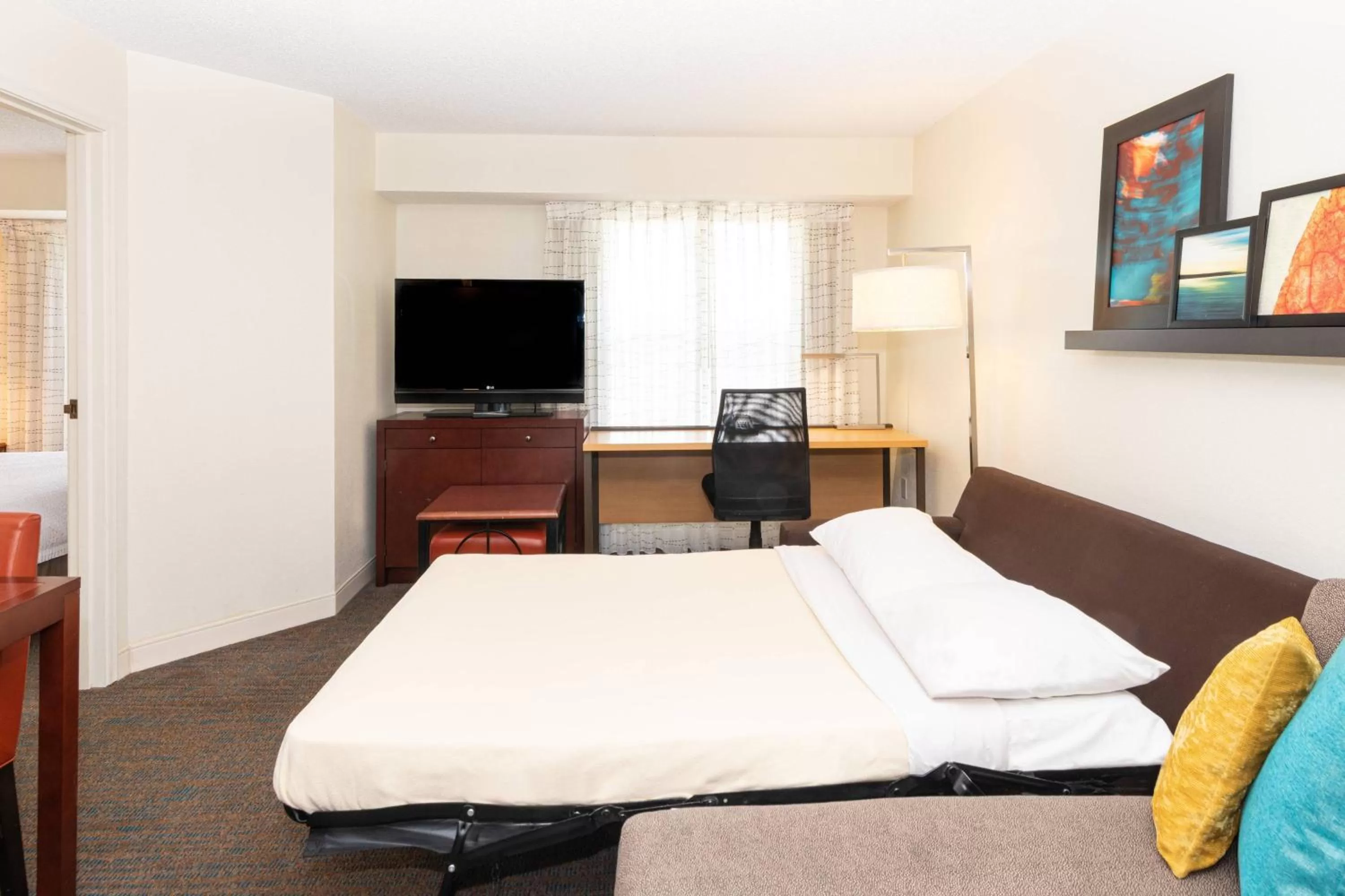 Bedroom, Bed in Residence Inn by Marriott Evansville East