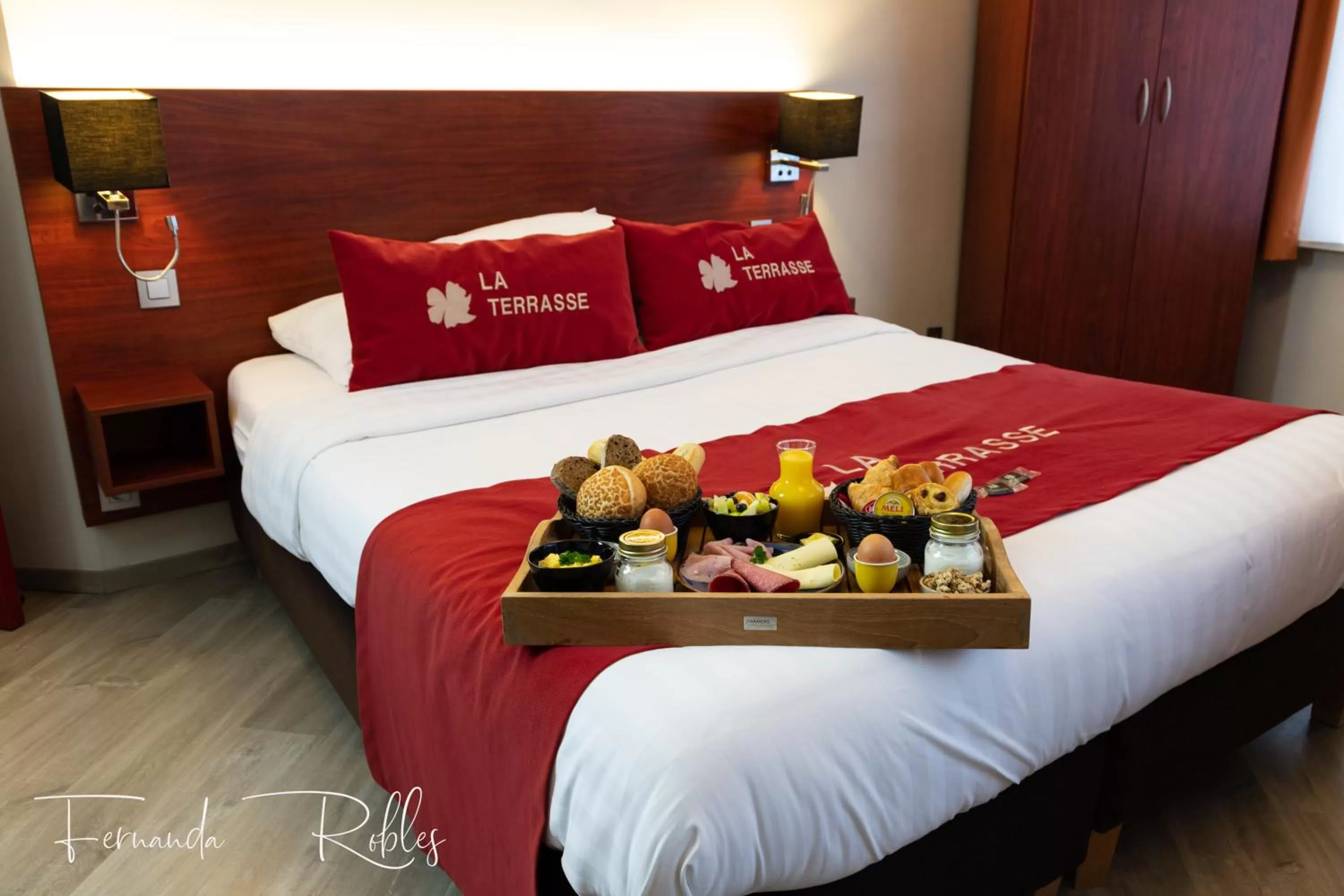 Bed in Hotel La Terrasse