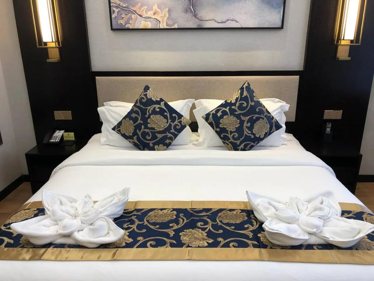 Bed in Le Chen Miiya Hotel
