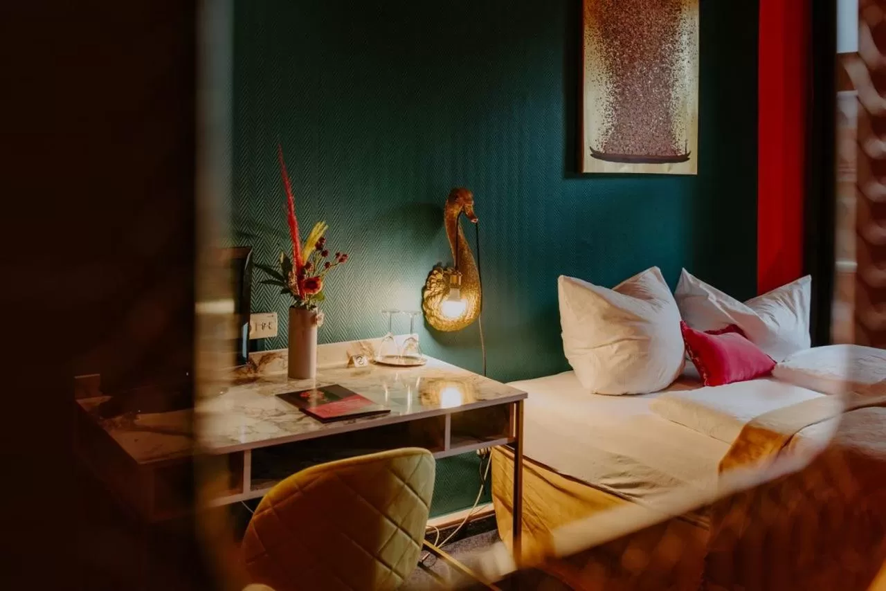 Bed in Boutique Hotel Rothenburger Hof