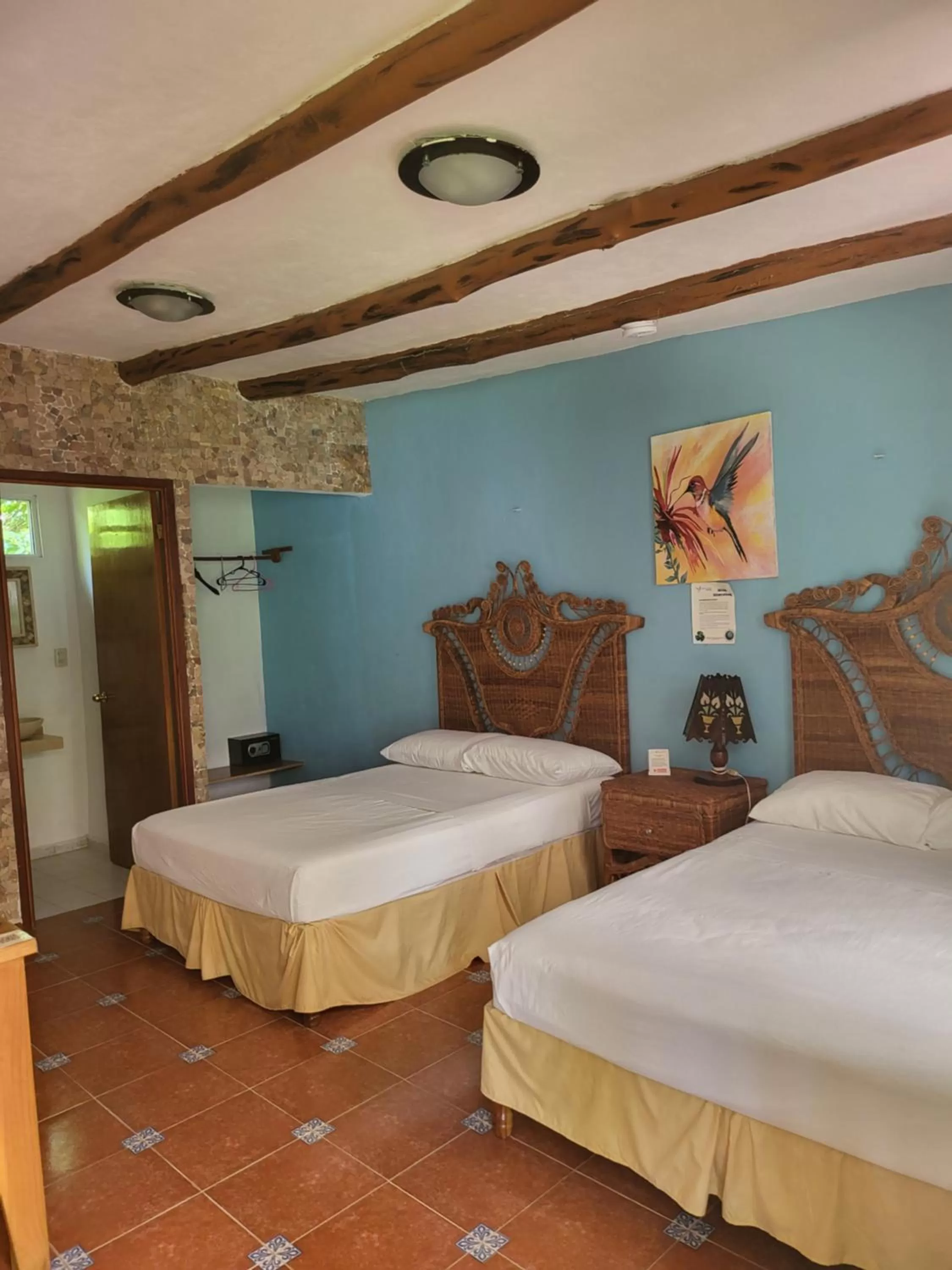 Bed in Cabañas Colibrí