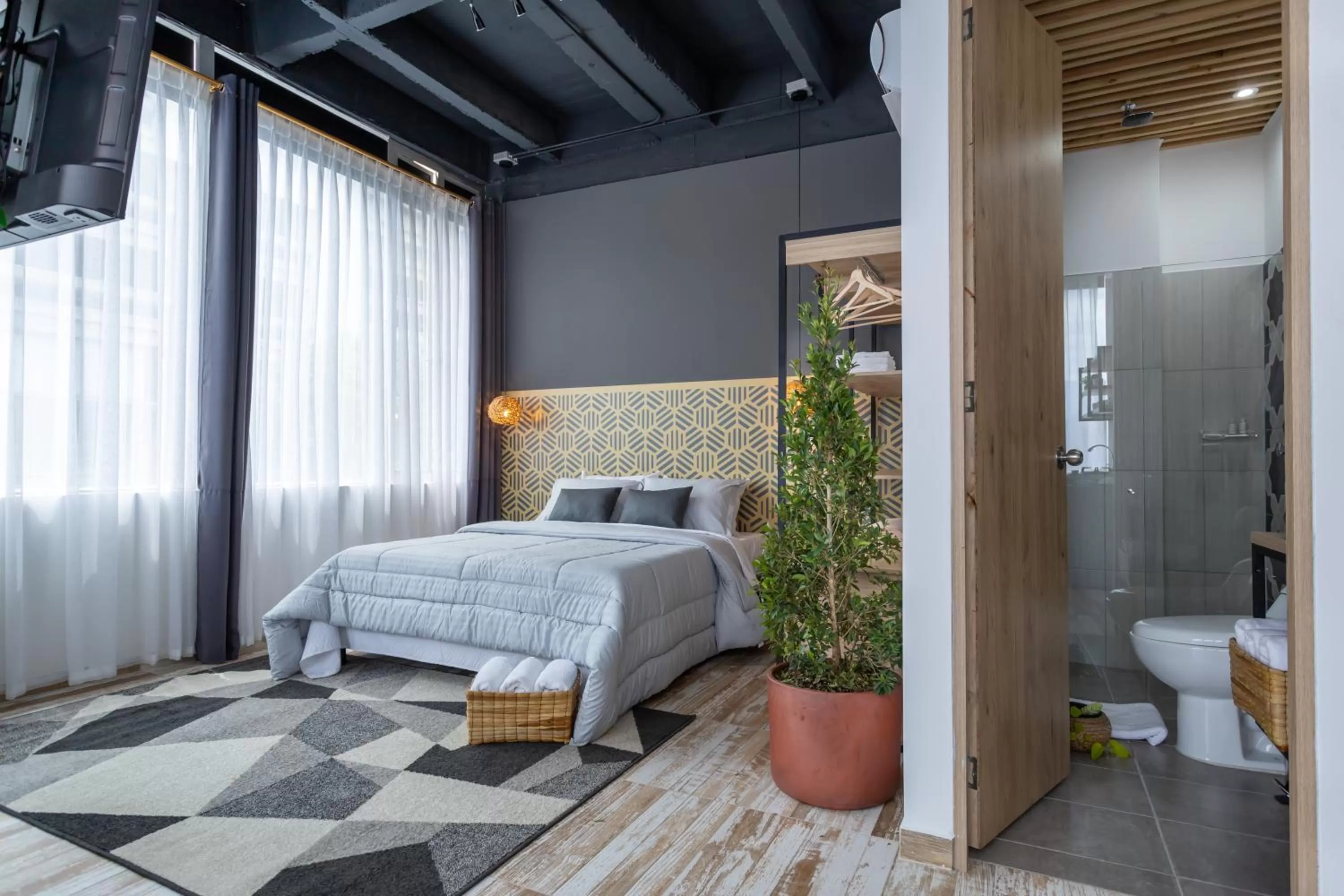 Bed in Hotel Lexum Estadio