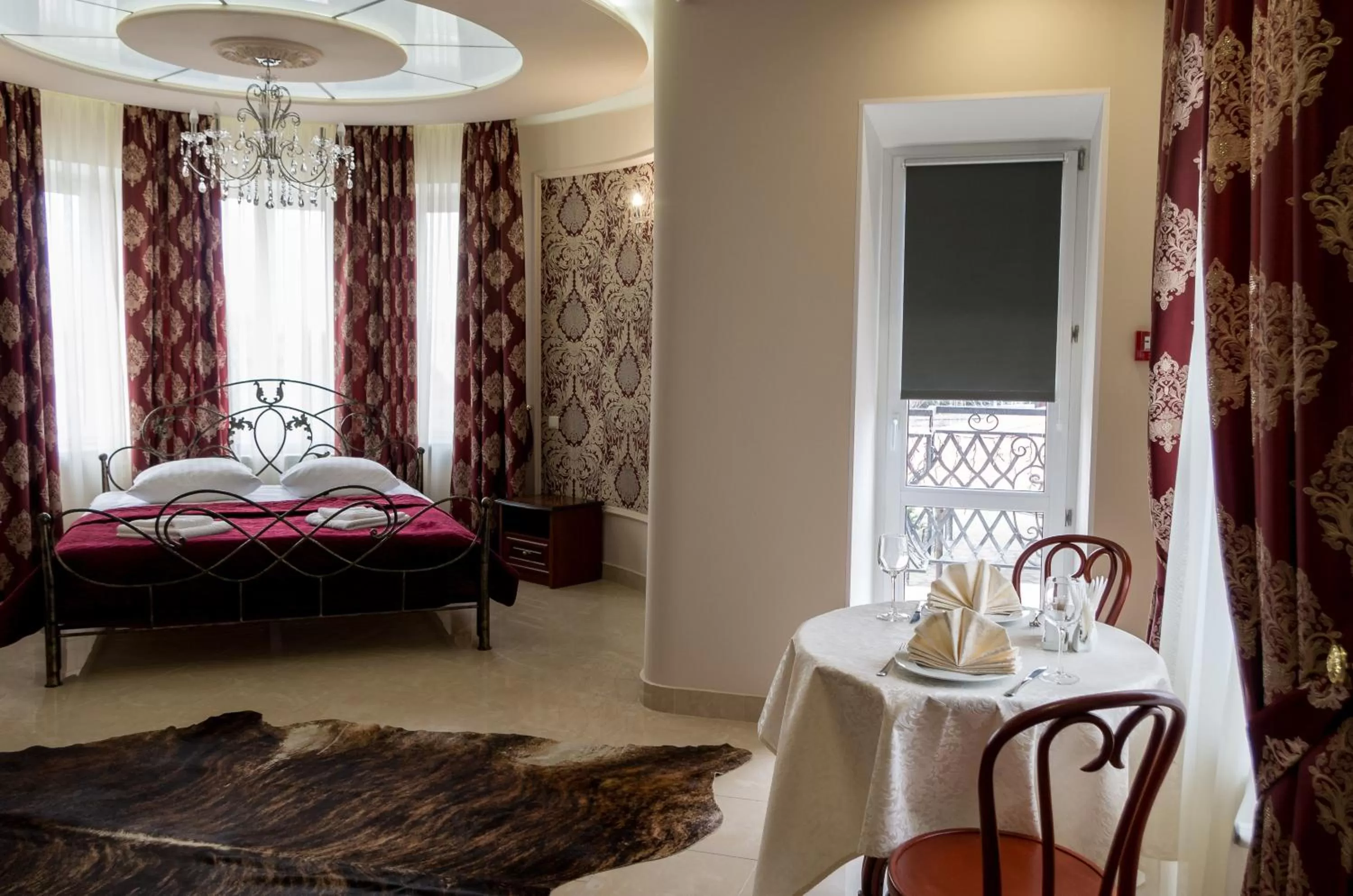 Bed in Ermitazh Hotel Complex