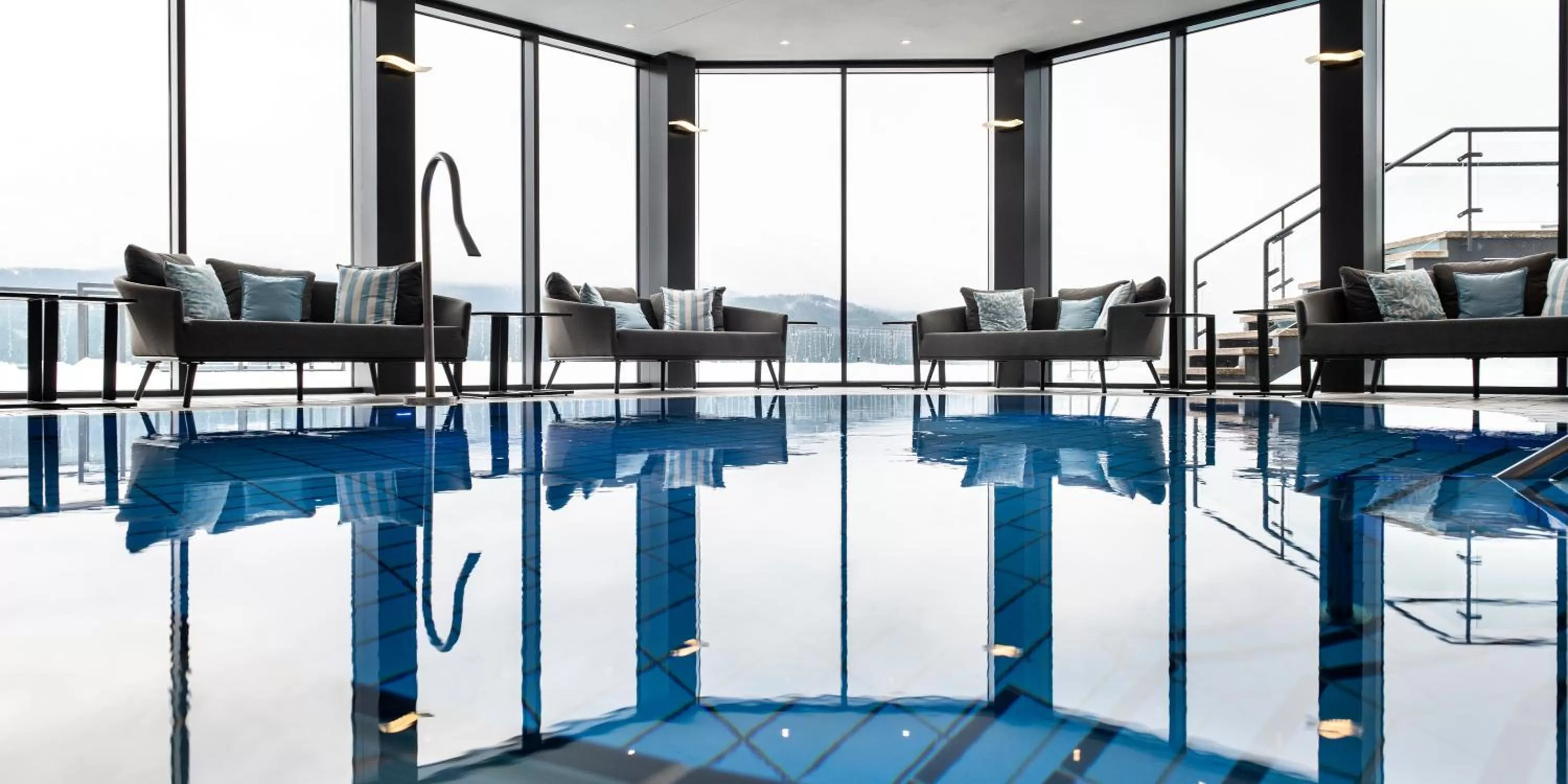 Pool view in Sonnenhof Resort Bayerischer Wald