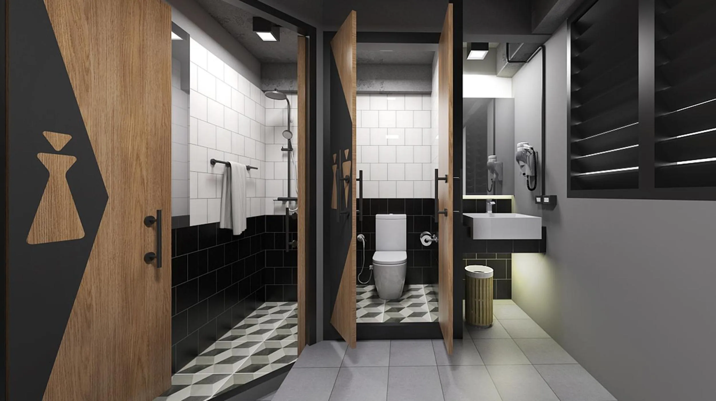 Bathroom in Sleep Box Patong Hostel