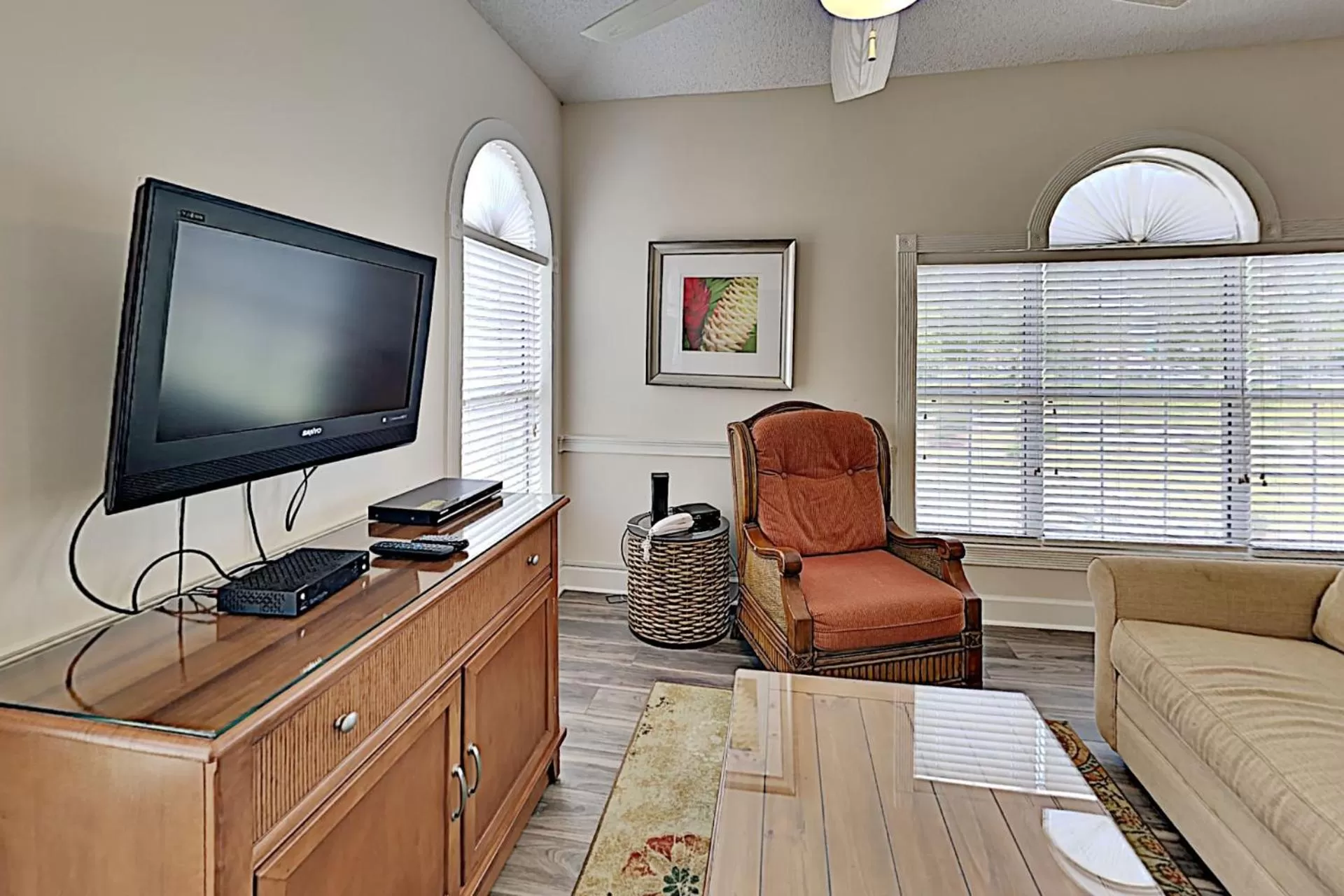 Living room in Myrtlewood Condos