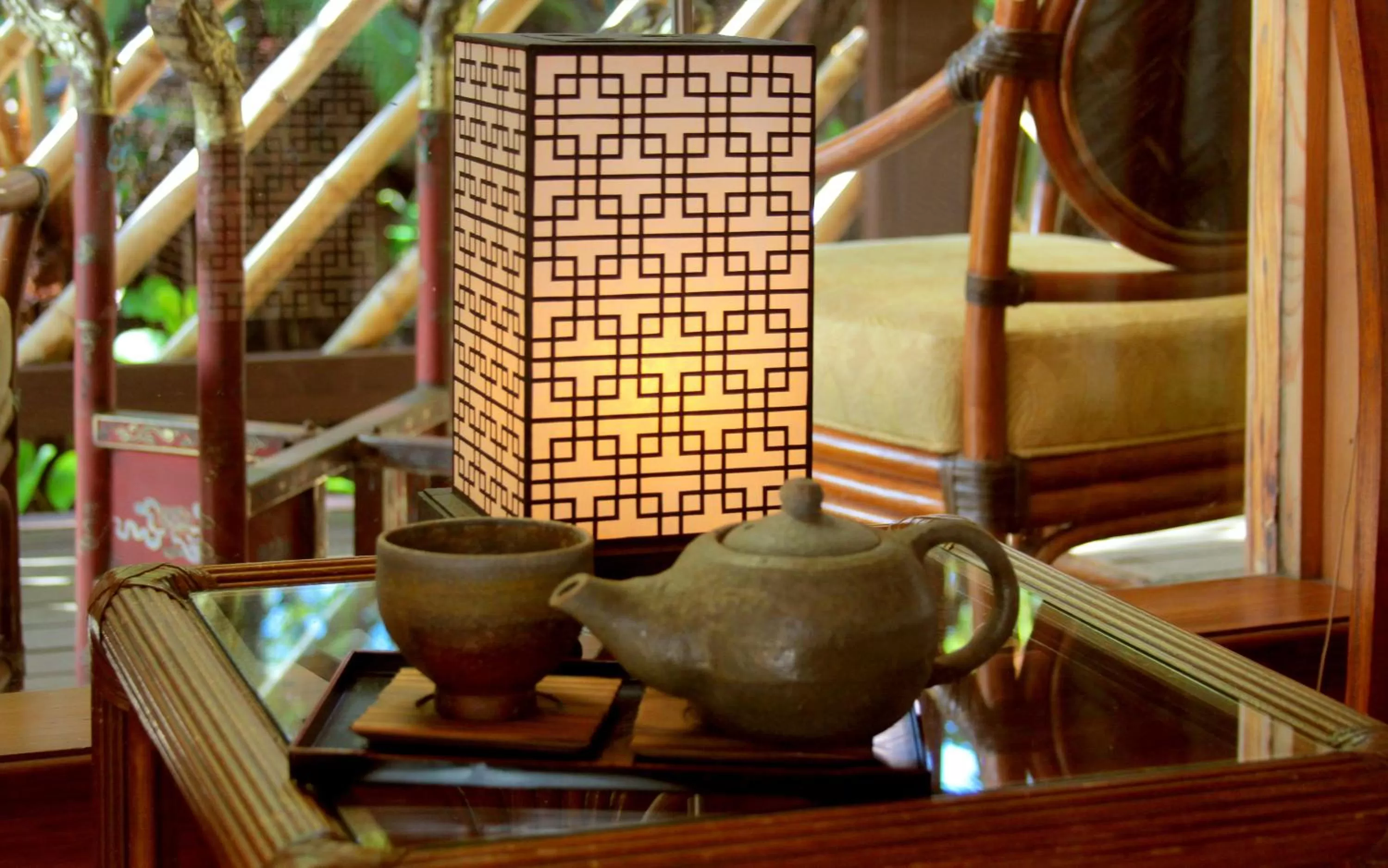 Decorative detail in Lotus Garden Cottages