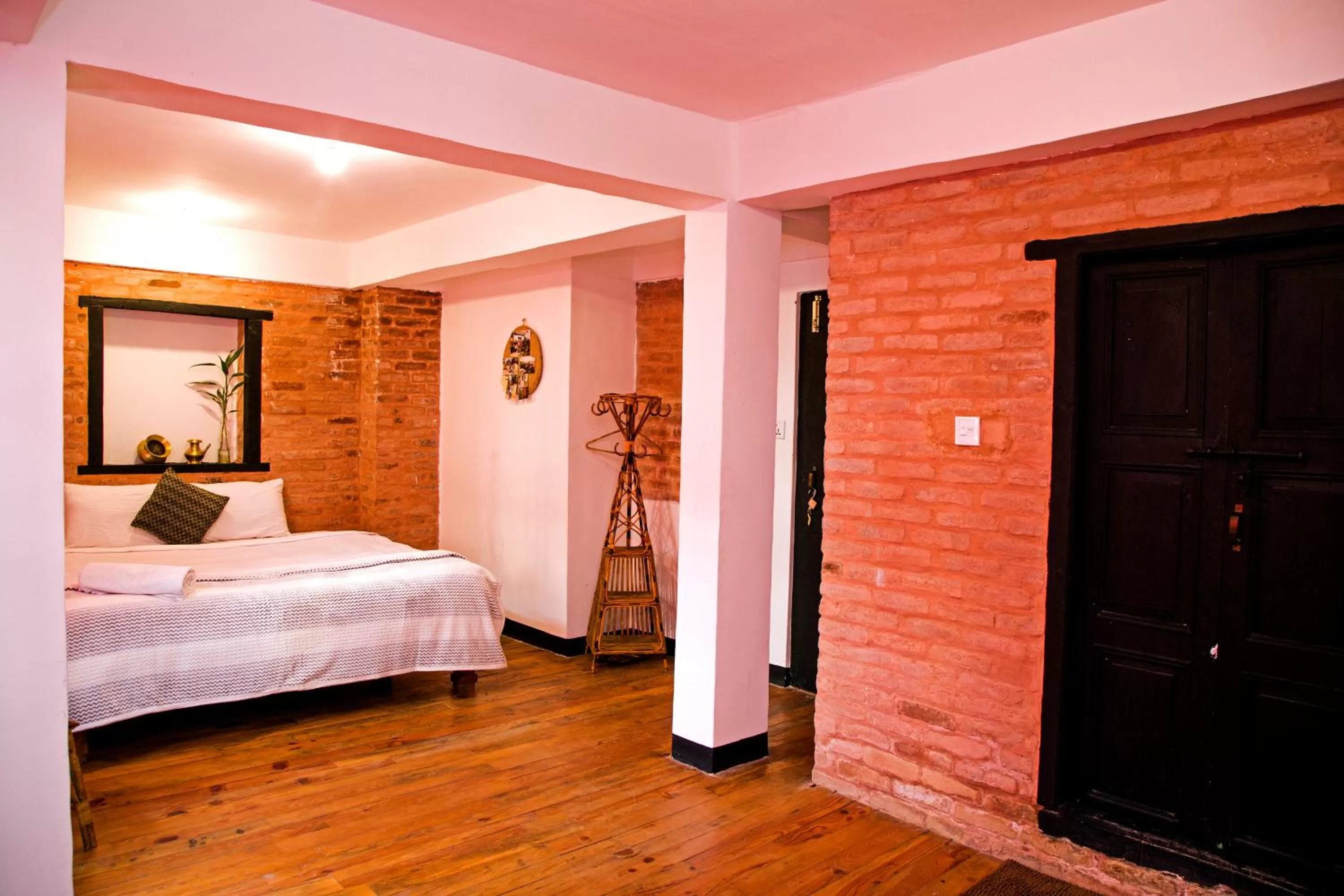 Bed in Lumbini Heritage Home