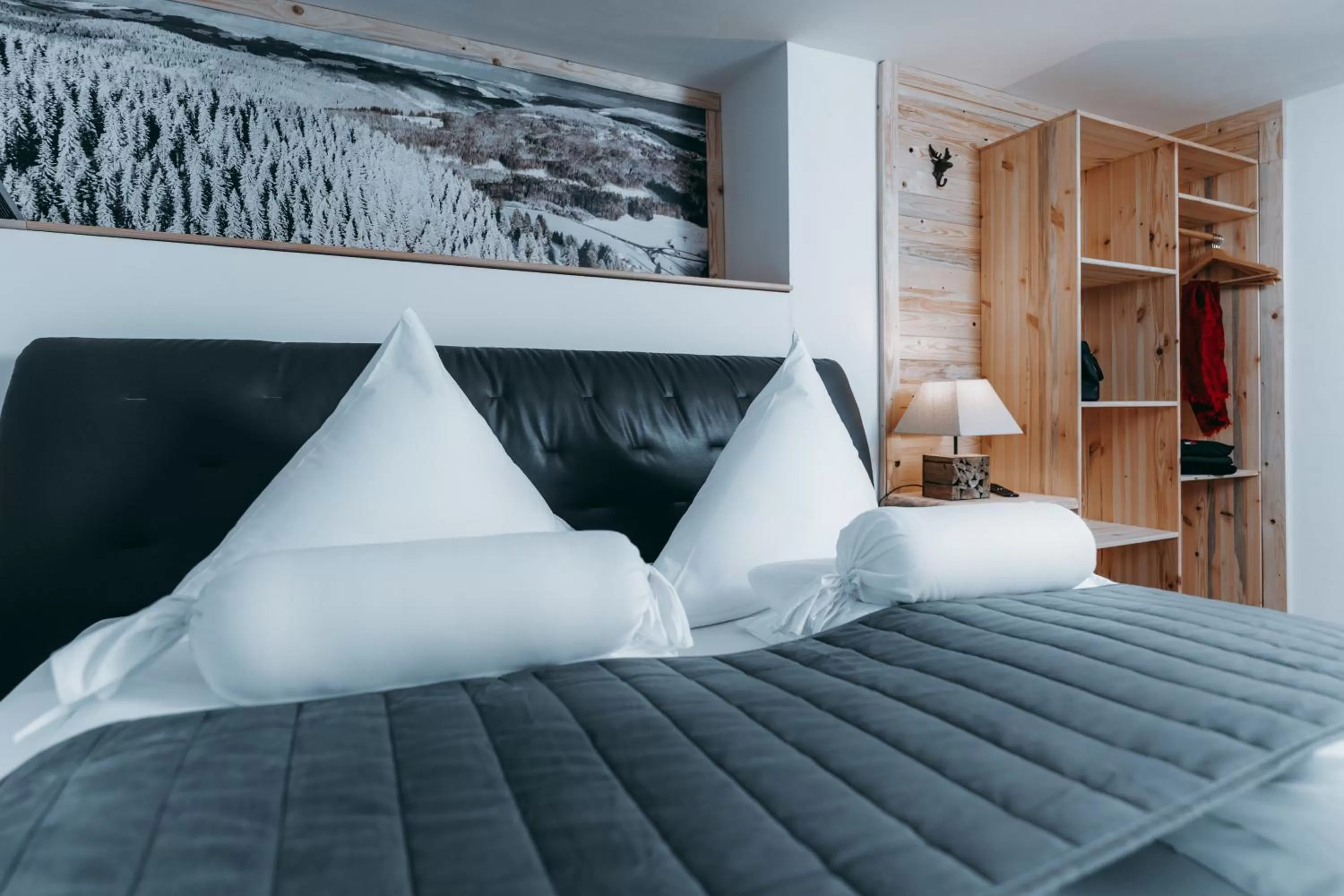 Bed in Black Forest Dream Apartments