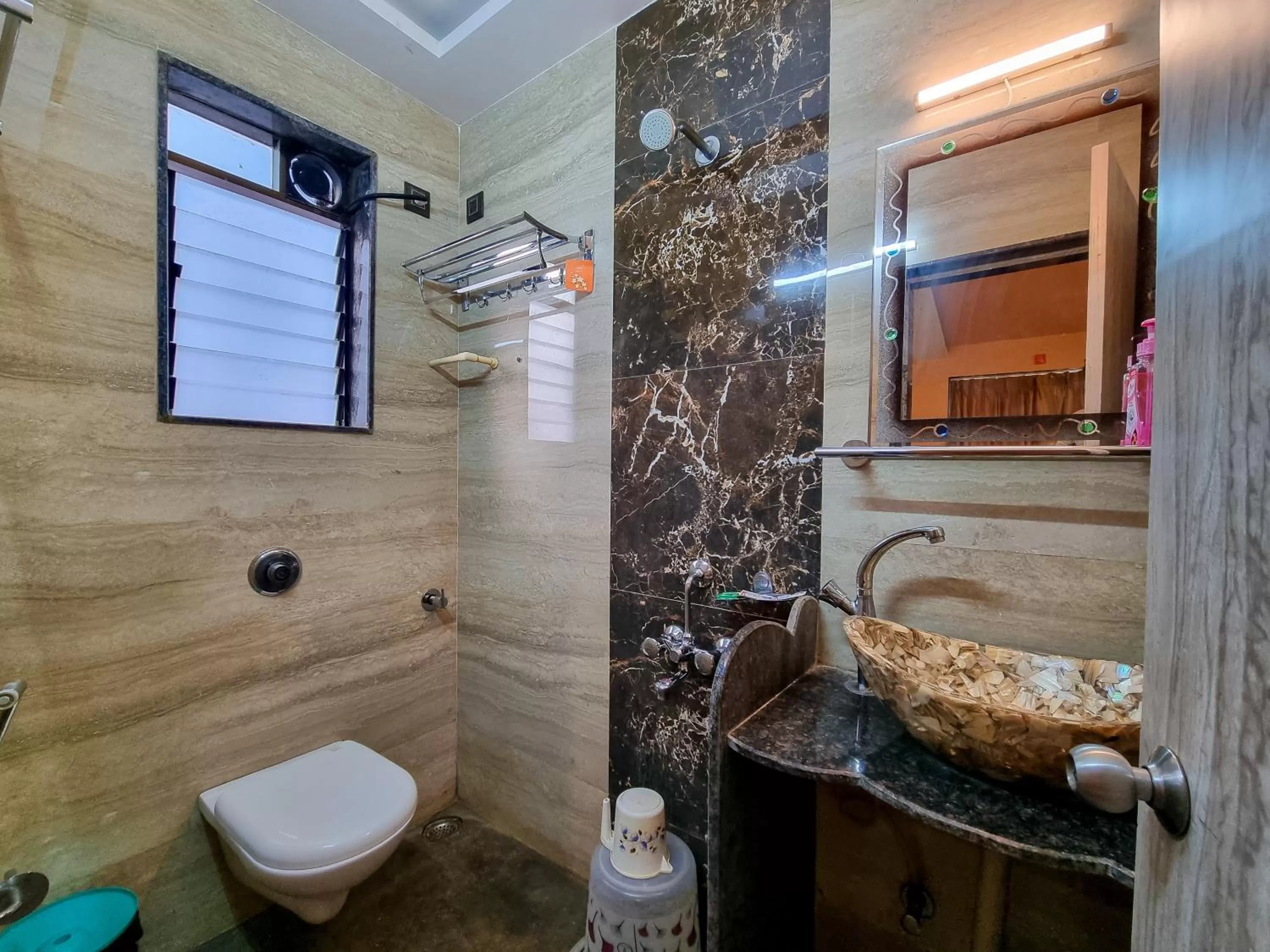 Bathroom in Pooja Villa Suites-Rooms and Pool, Igatpuri