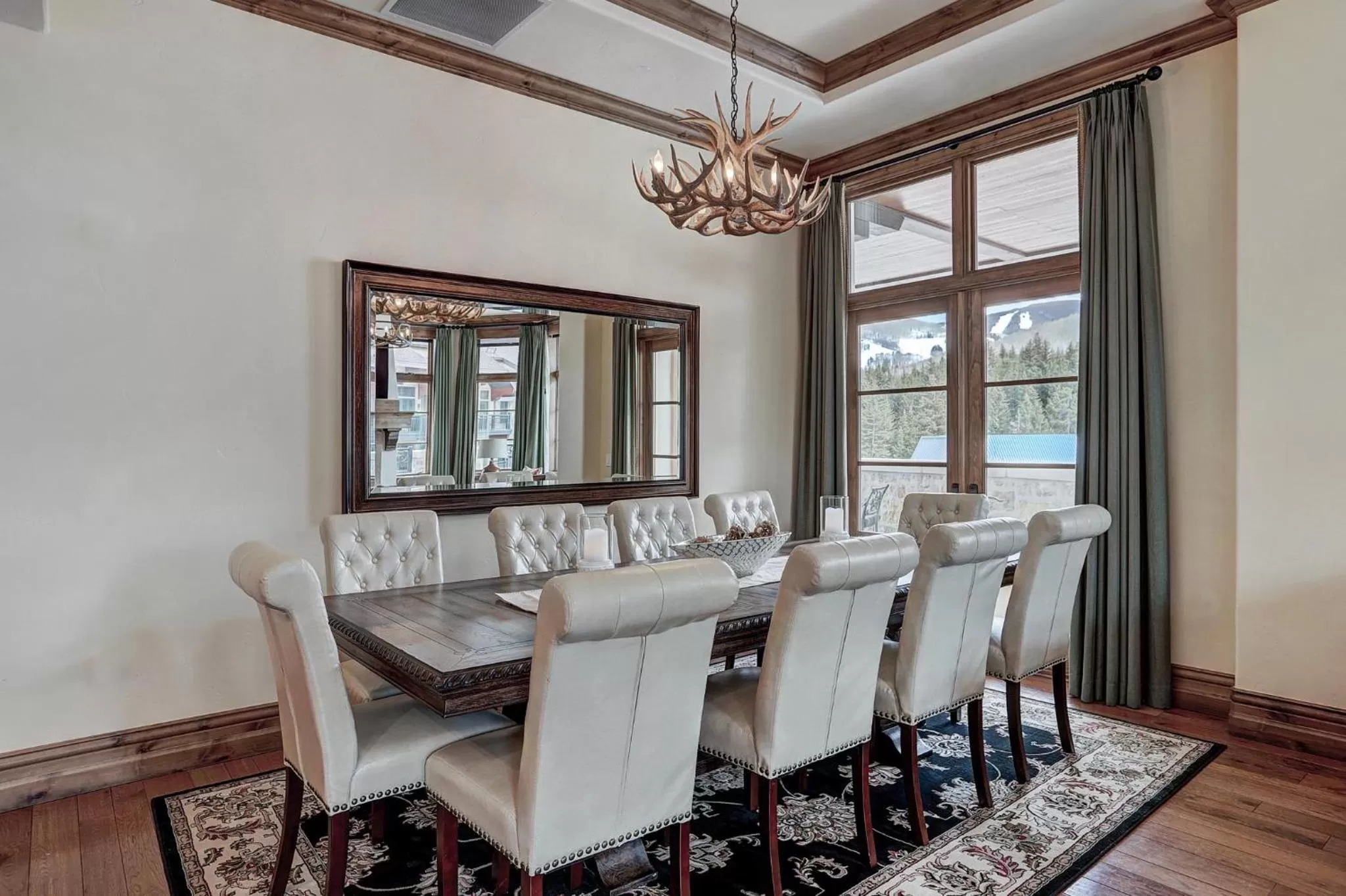 Dining area in The Arrabelle at Vail Square, a RockResort, by Vail Resorts