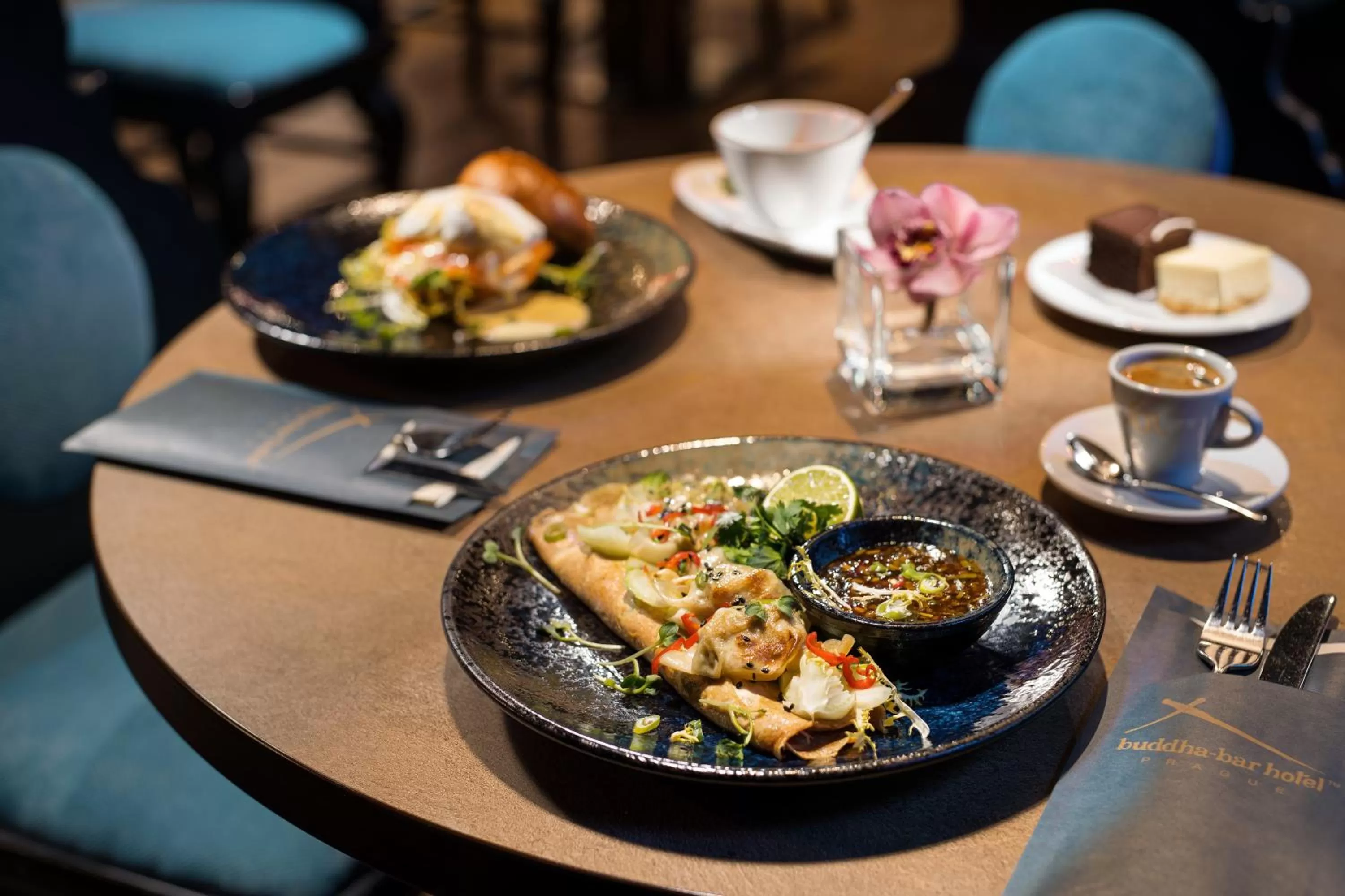 Breakfast in Buddha-Bar Hotel Prague