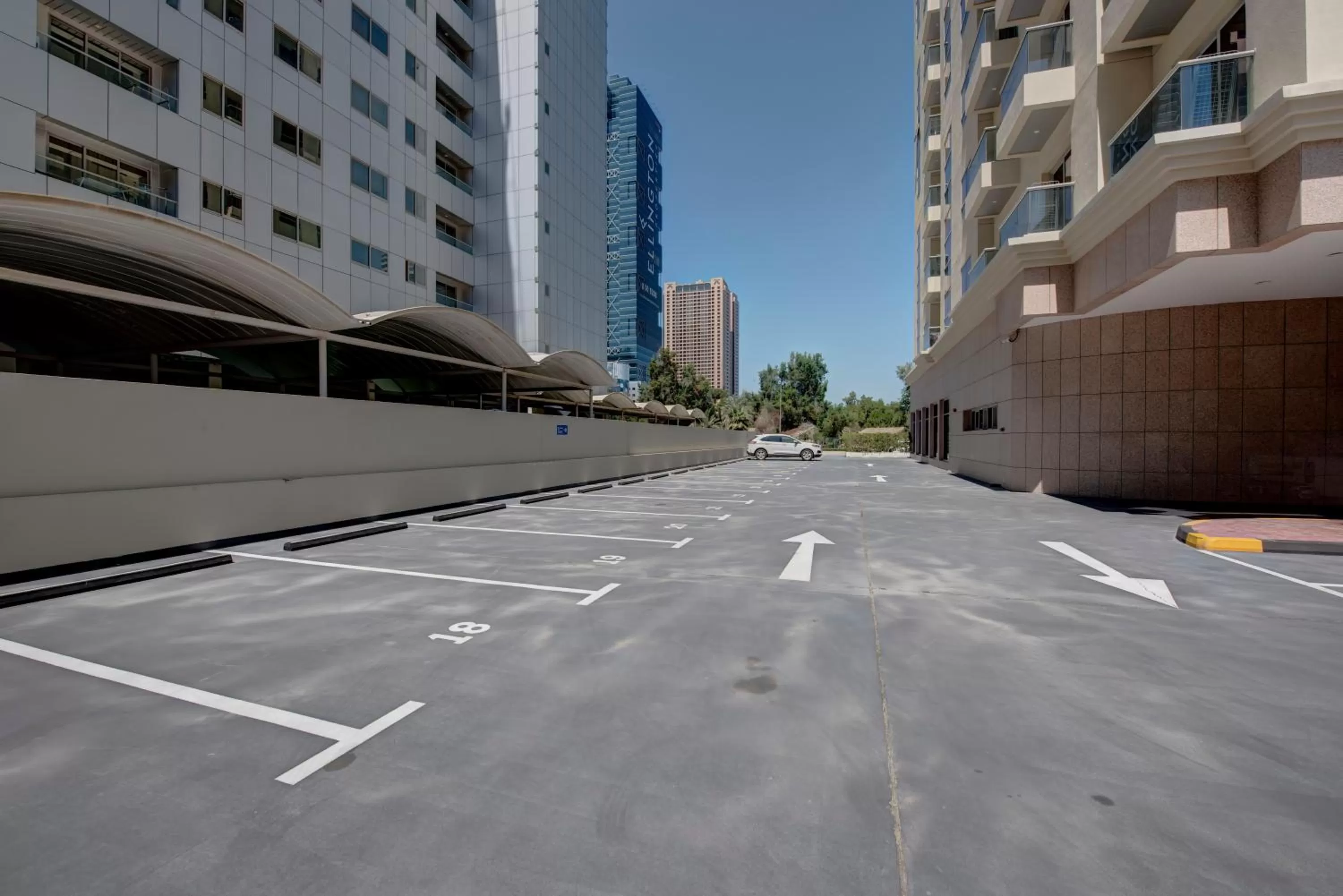 Parking, Property Building in Class Hotel Apartments