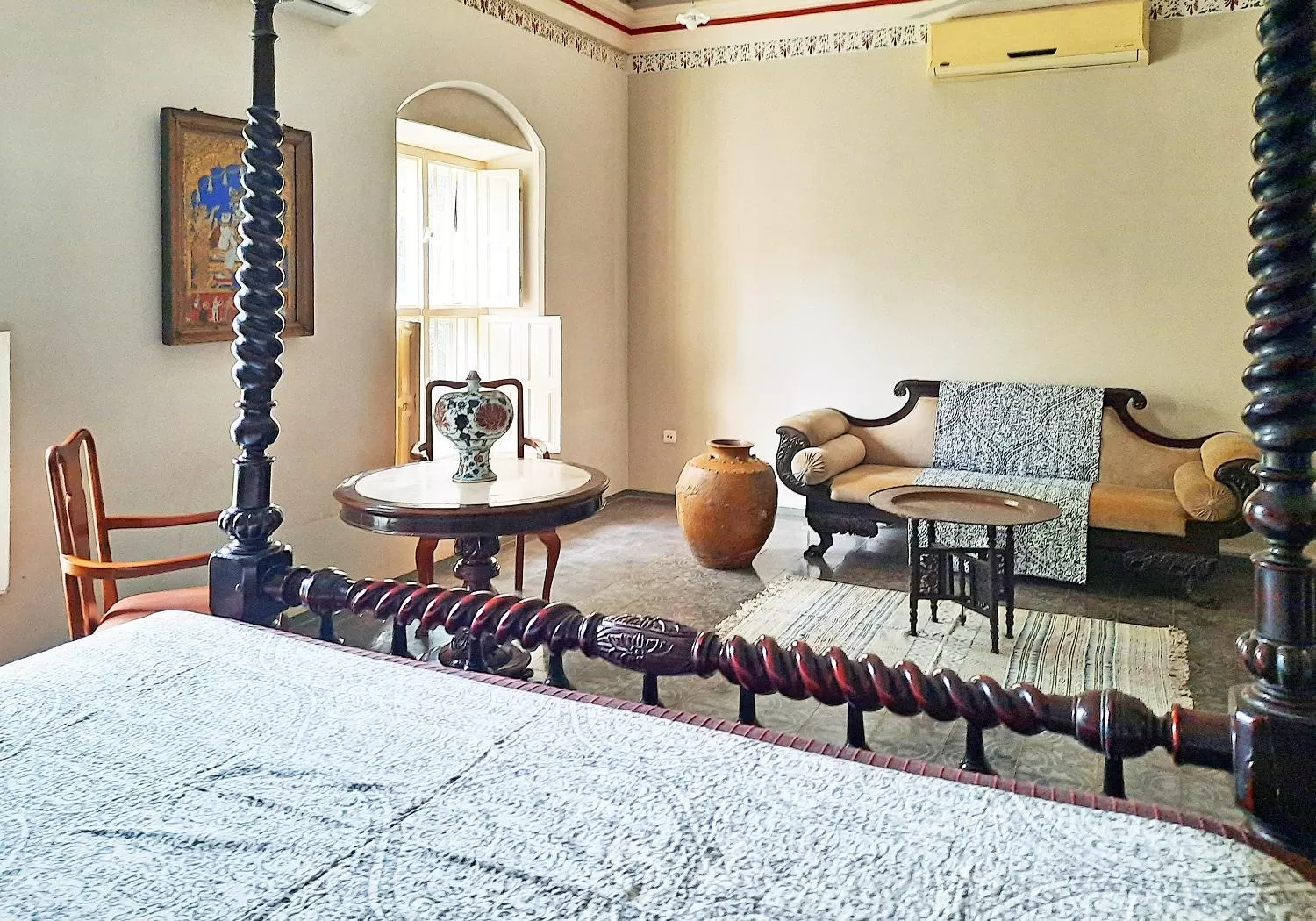Seating Area in Saratha Vilas Chettinad